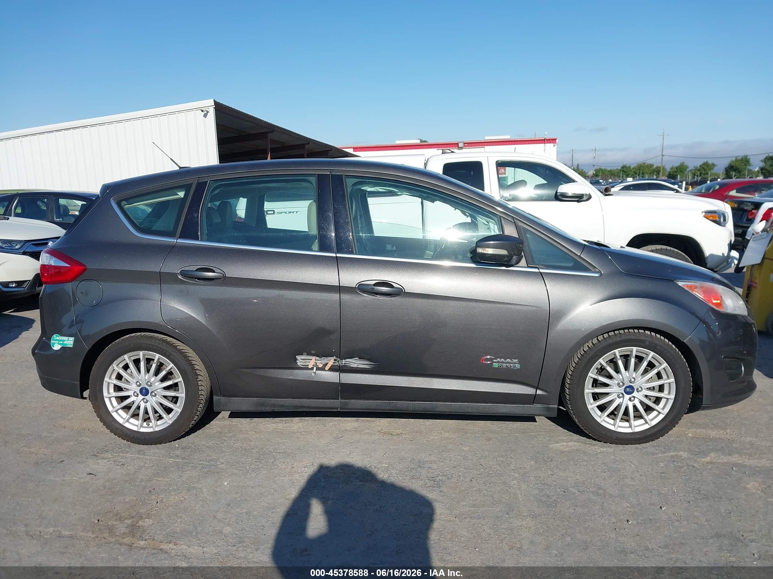 2015 Ford C-max Energi Sel Gray vin: 1FADP5CU6FL121282