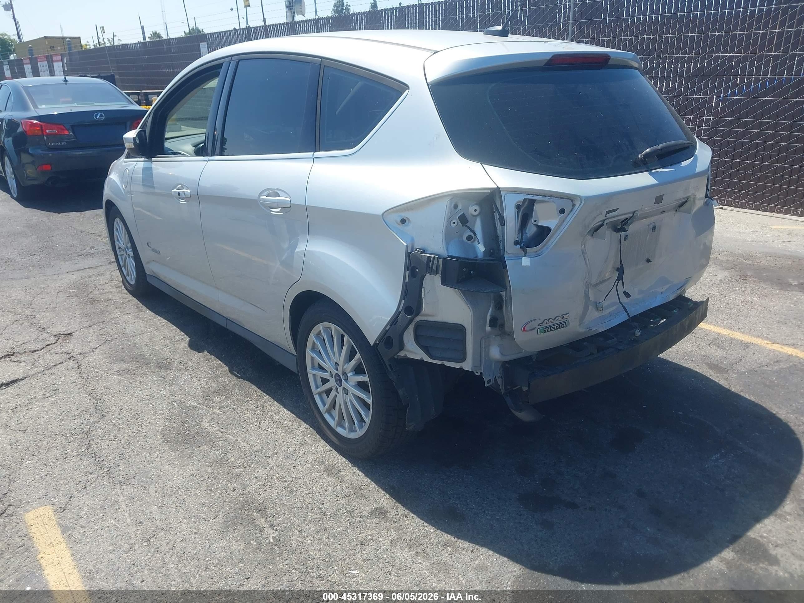 2013 Ford C-max Energi Sel Silver vin: 1FADP5CU7DL524023