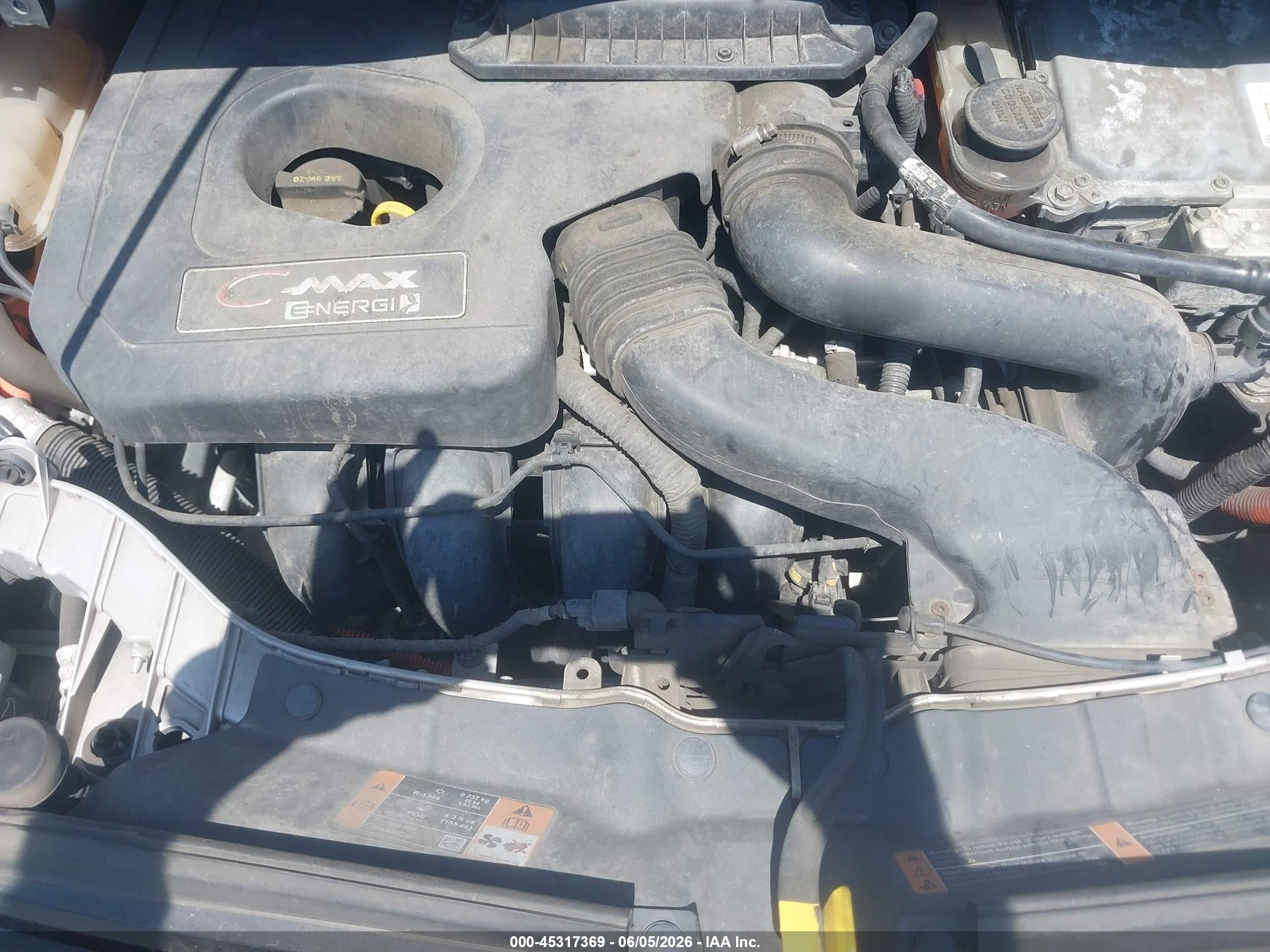 2013 Ford C-max Energi Sel Silver vin: 1FADP5CU7DL524023