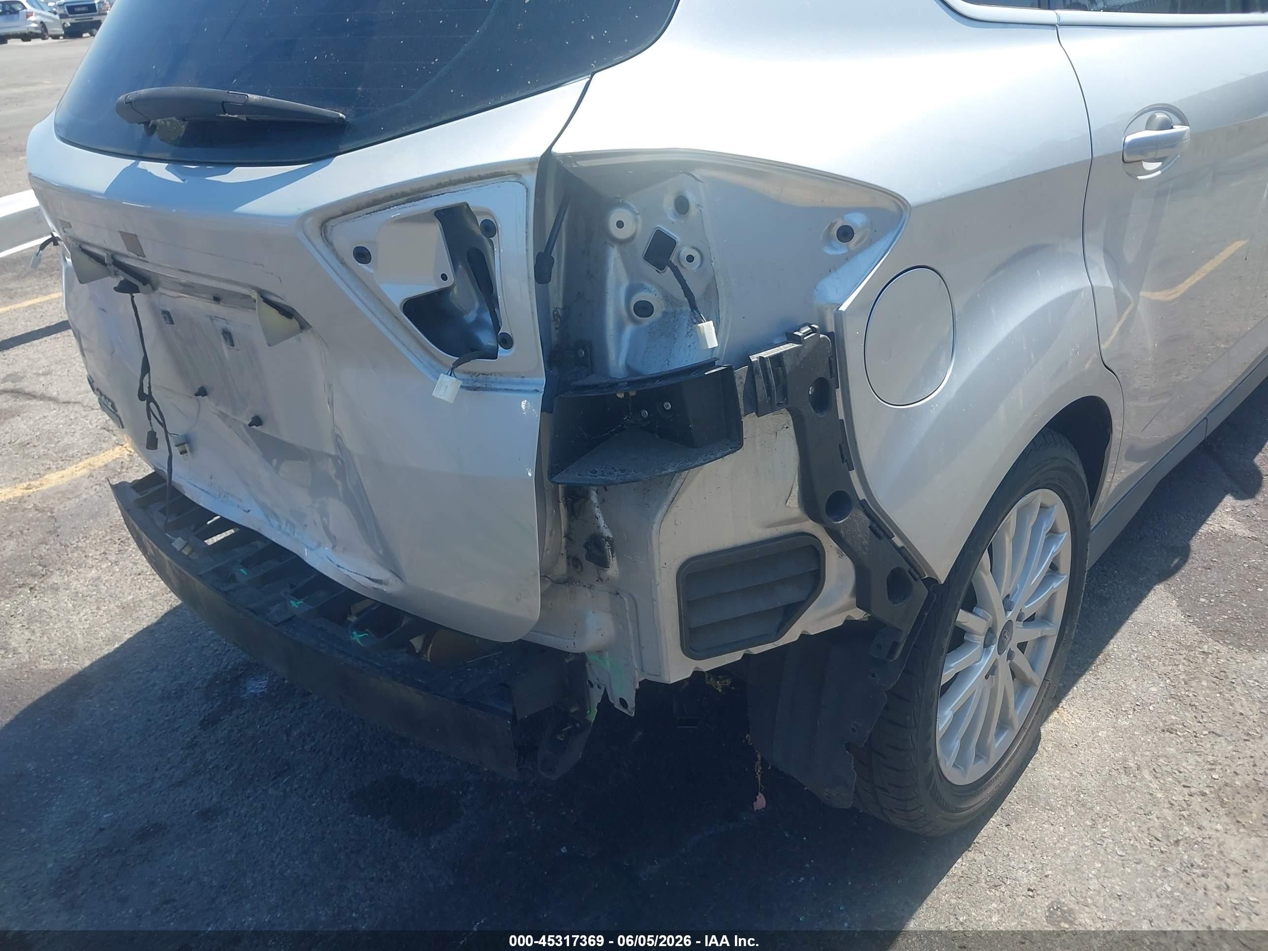 2013 Ford C-max Energi Sel Silver vin: 1FADP5CU7DL524023