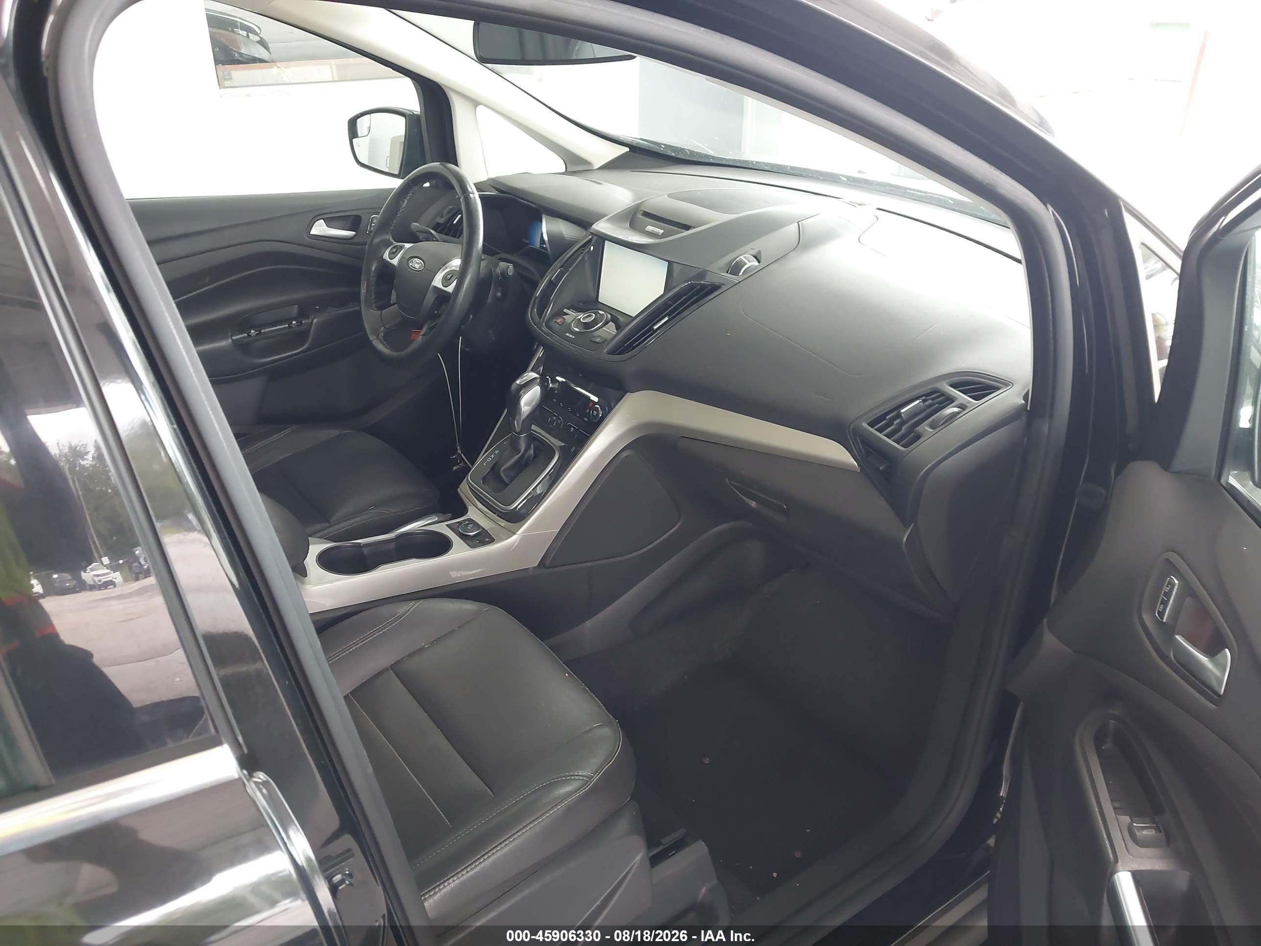 2014 Ford C-max Energi Sel Black vin: 1FADP5CU7EL502654
