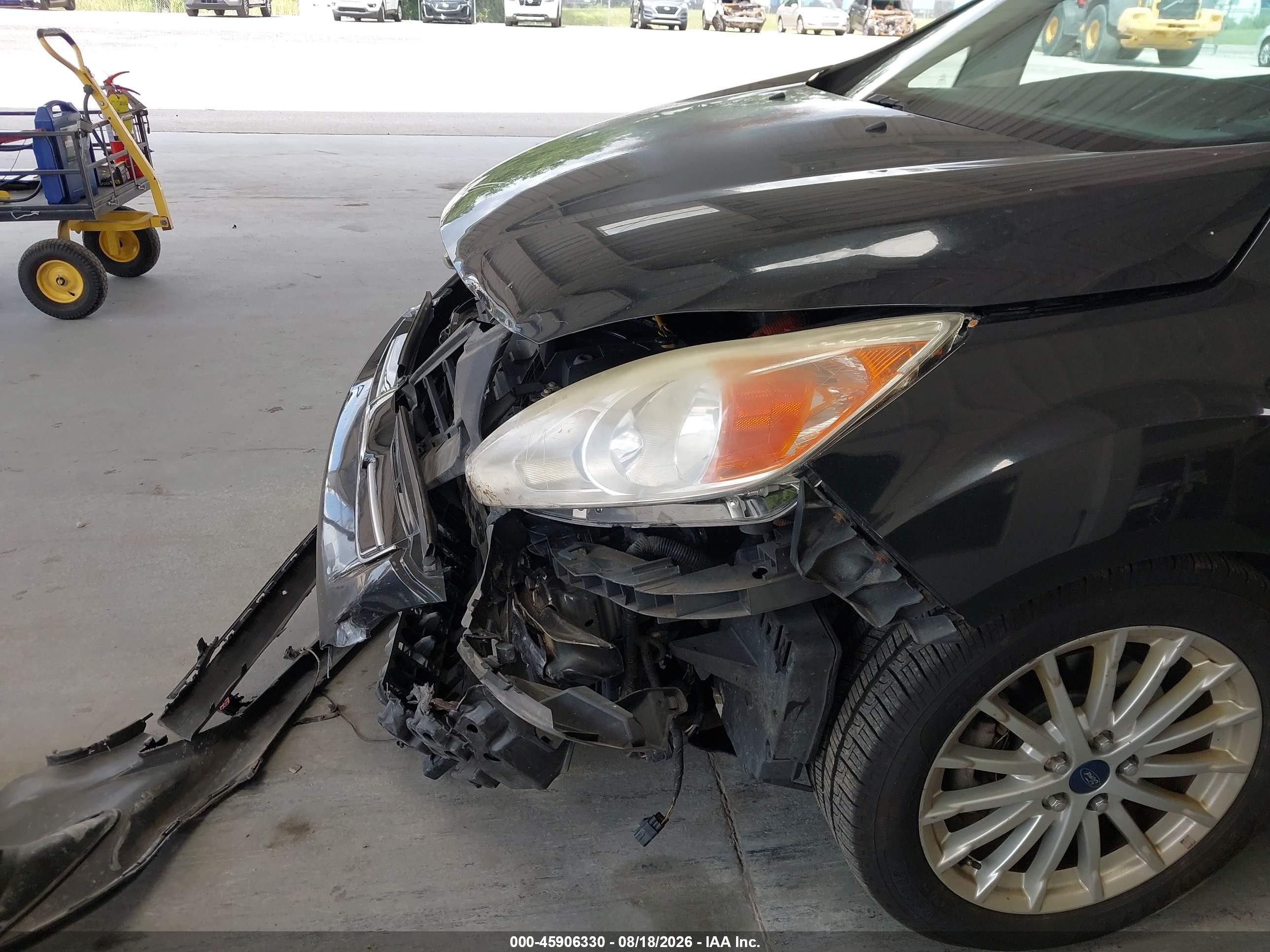 2014 Ford C-max Energi Sel Black vin: 1FADP5CU7EL502654