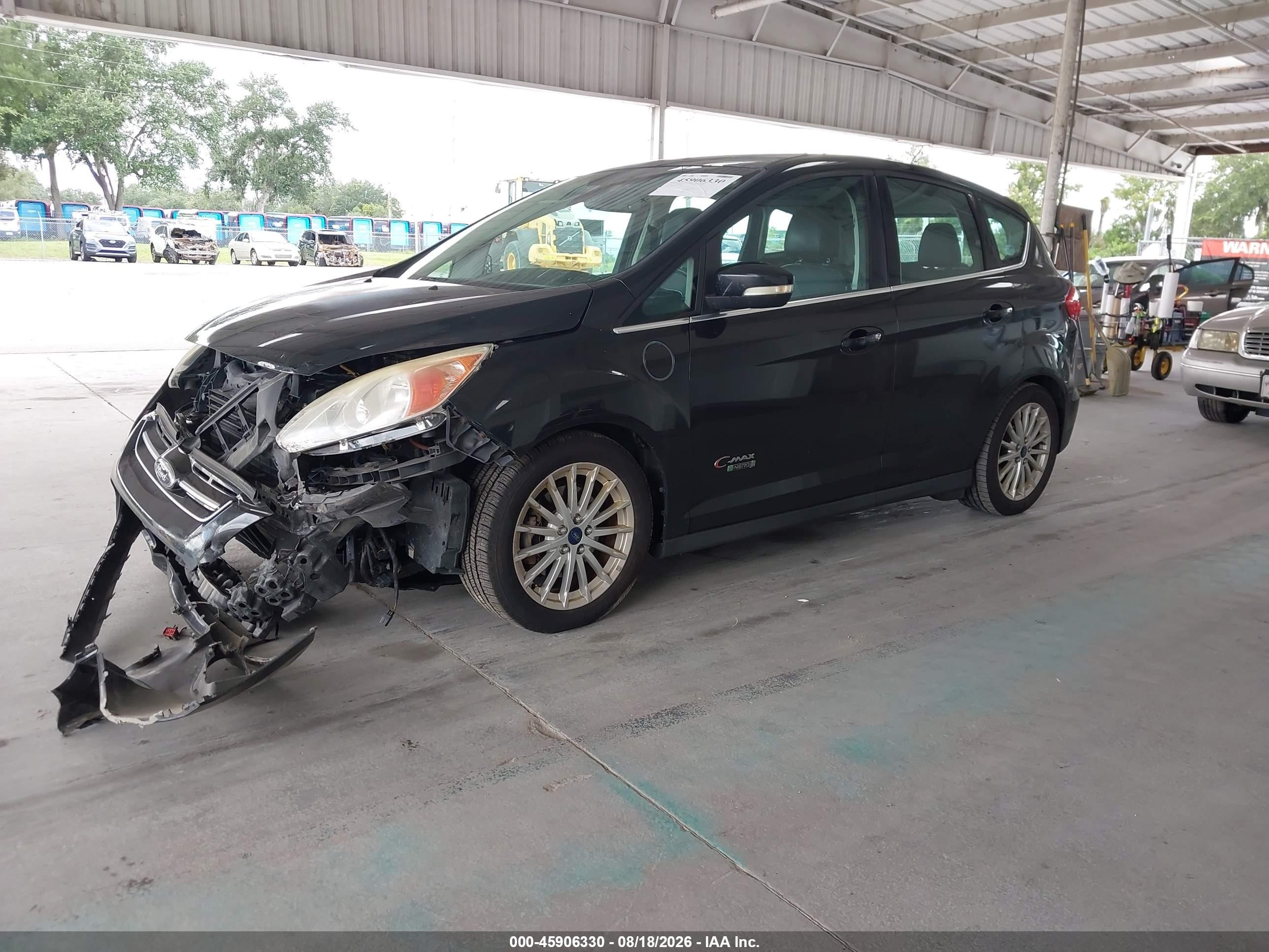 2014 Ford C-max Energi Sel Black vin: 1FADP5CU7EL502654
