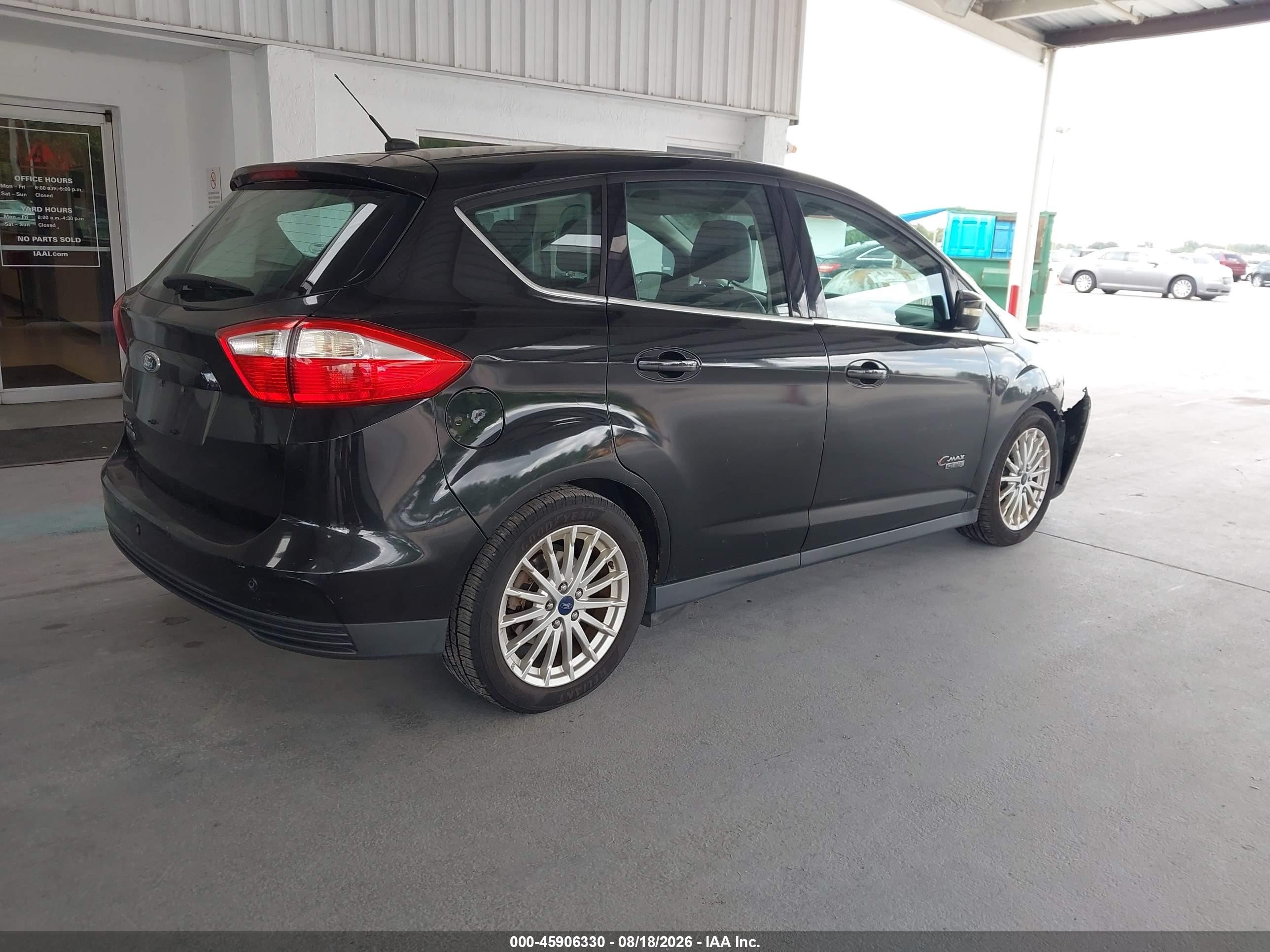 2014 Ford C-max Energi Sel Black vin: 1FADP5CU7EL502654