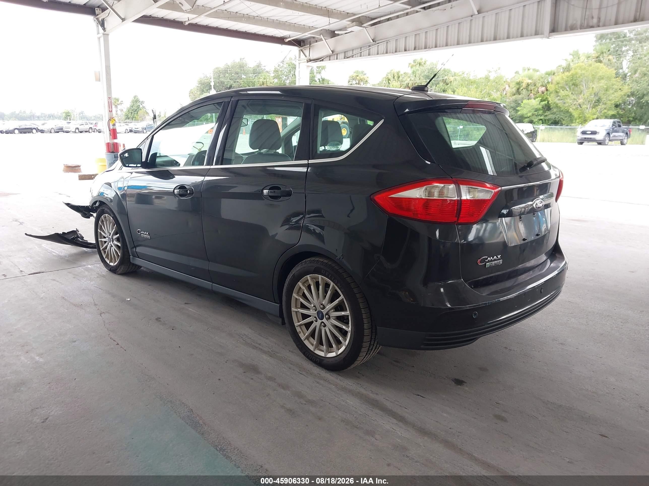 2014 Ford C-max Energi Sel Black vin: 1FADP5CU7EL502654