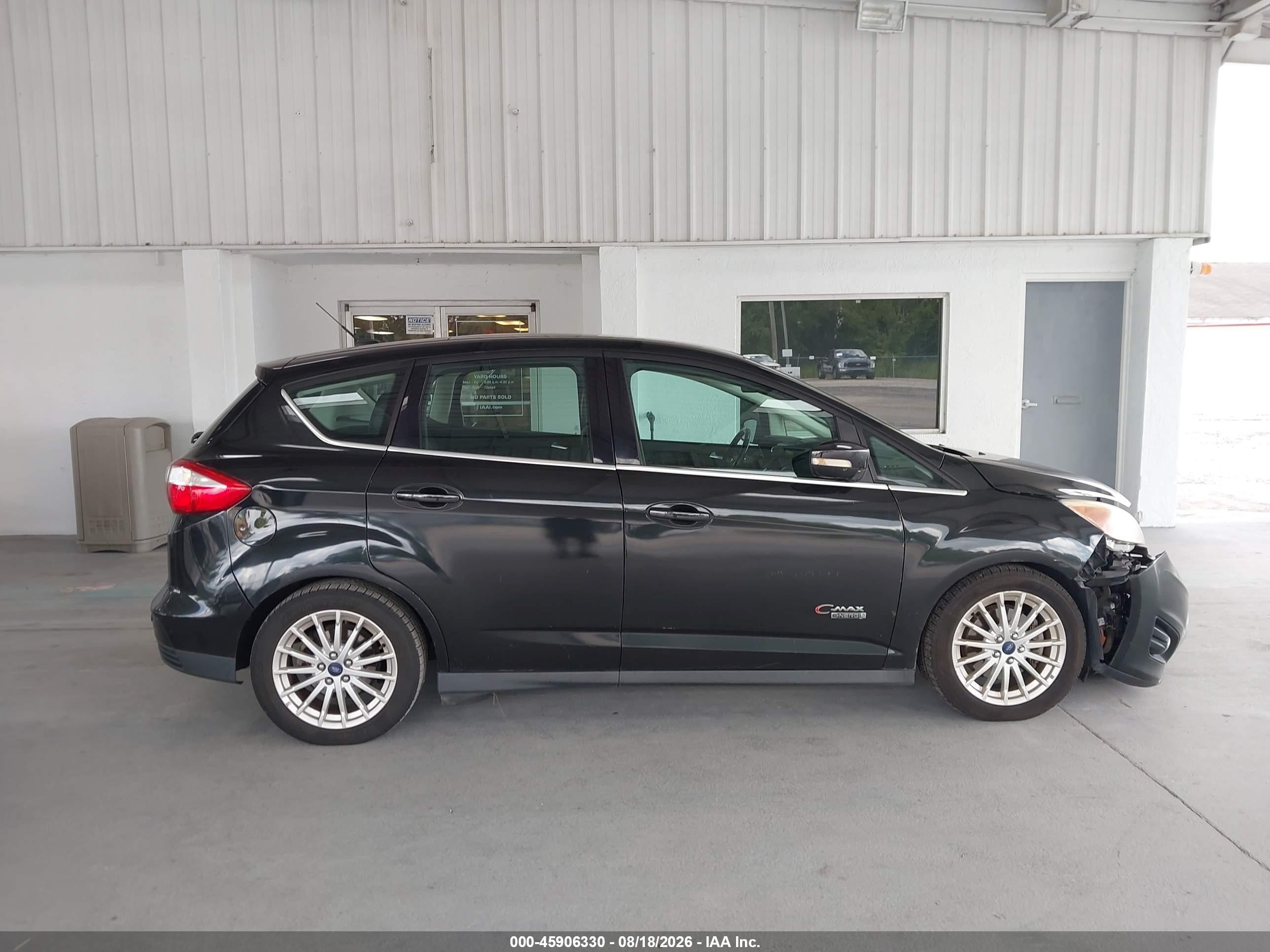 2014 Ford C-max Energi Sel Black vin: 1FADP5CU7EL502654
