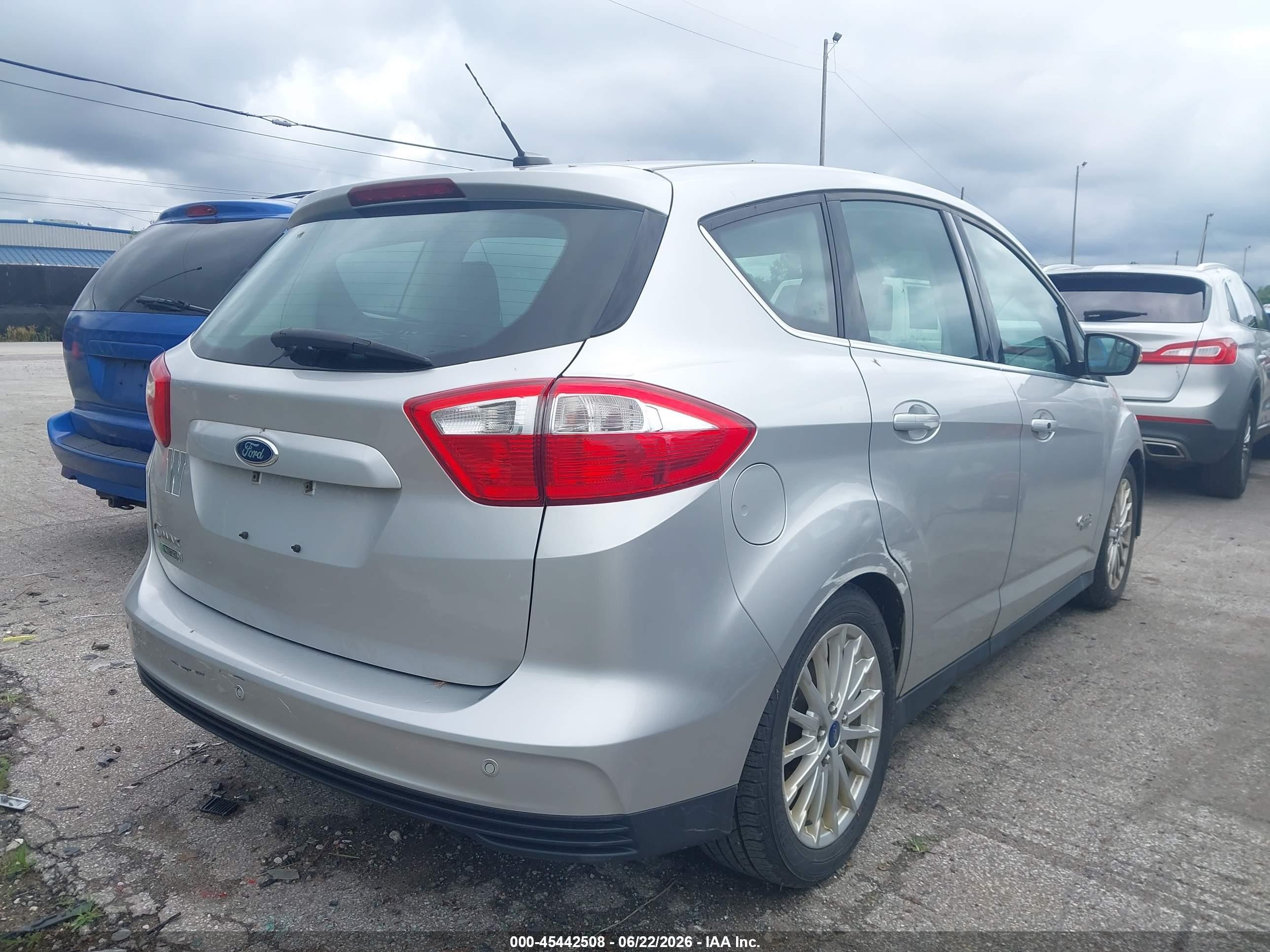 2014 Ford C-max Energi Sel Silver vin: 1FADP5CU7EL510088