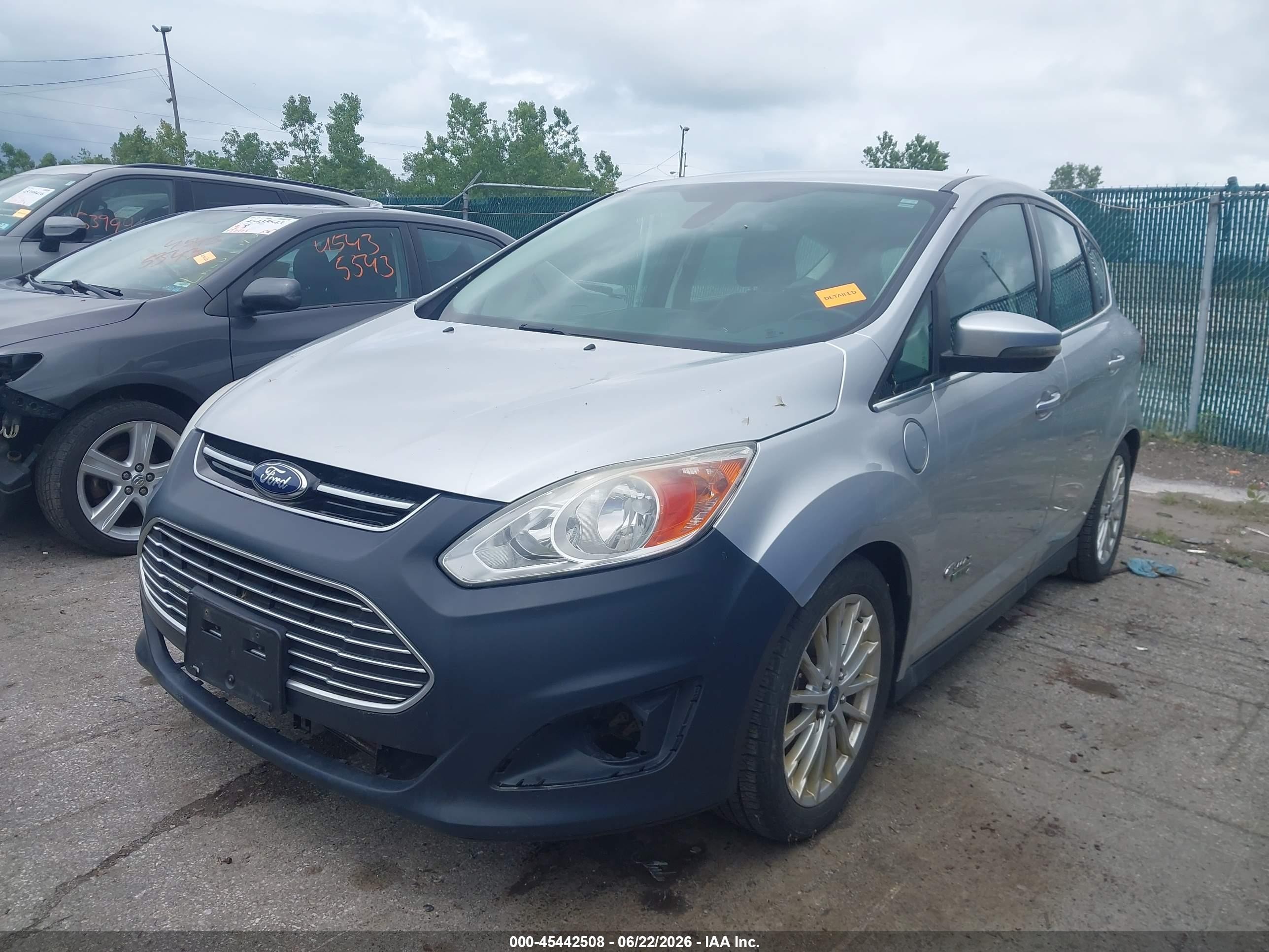 2014 Ford C-max Energi Sel Silver vin: 1FADP5CU7EL510088
