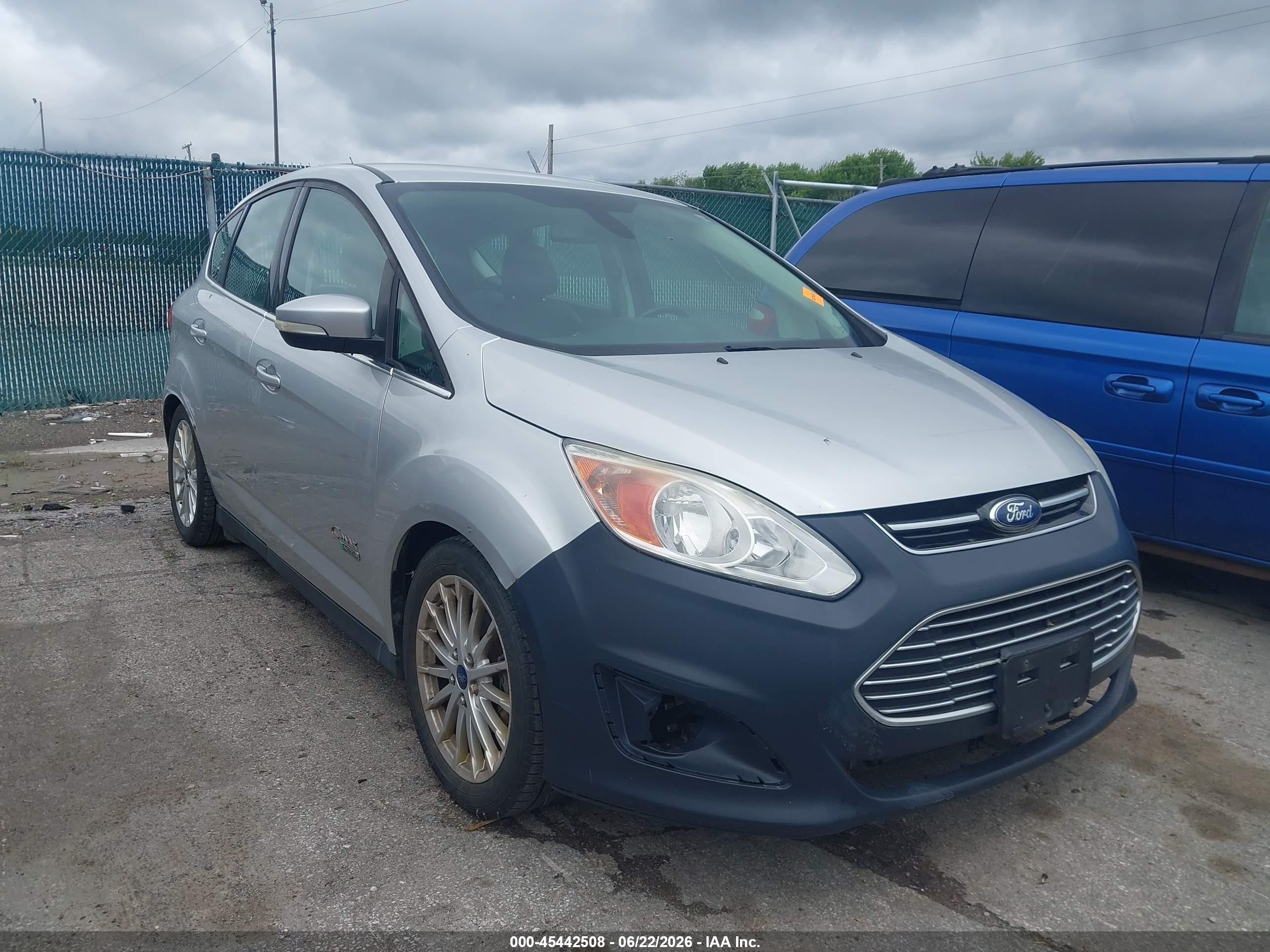 2014 Ford C-max Energi Sel Silver vin: 1FADP5CU7EL510088