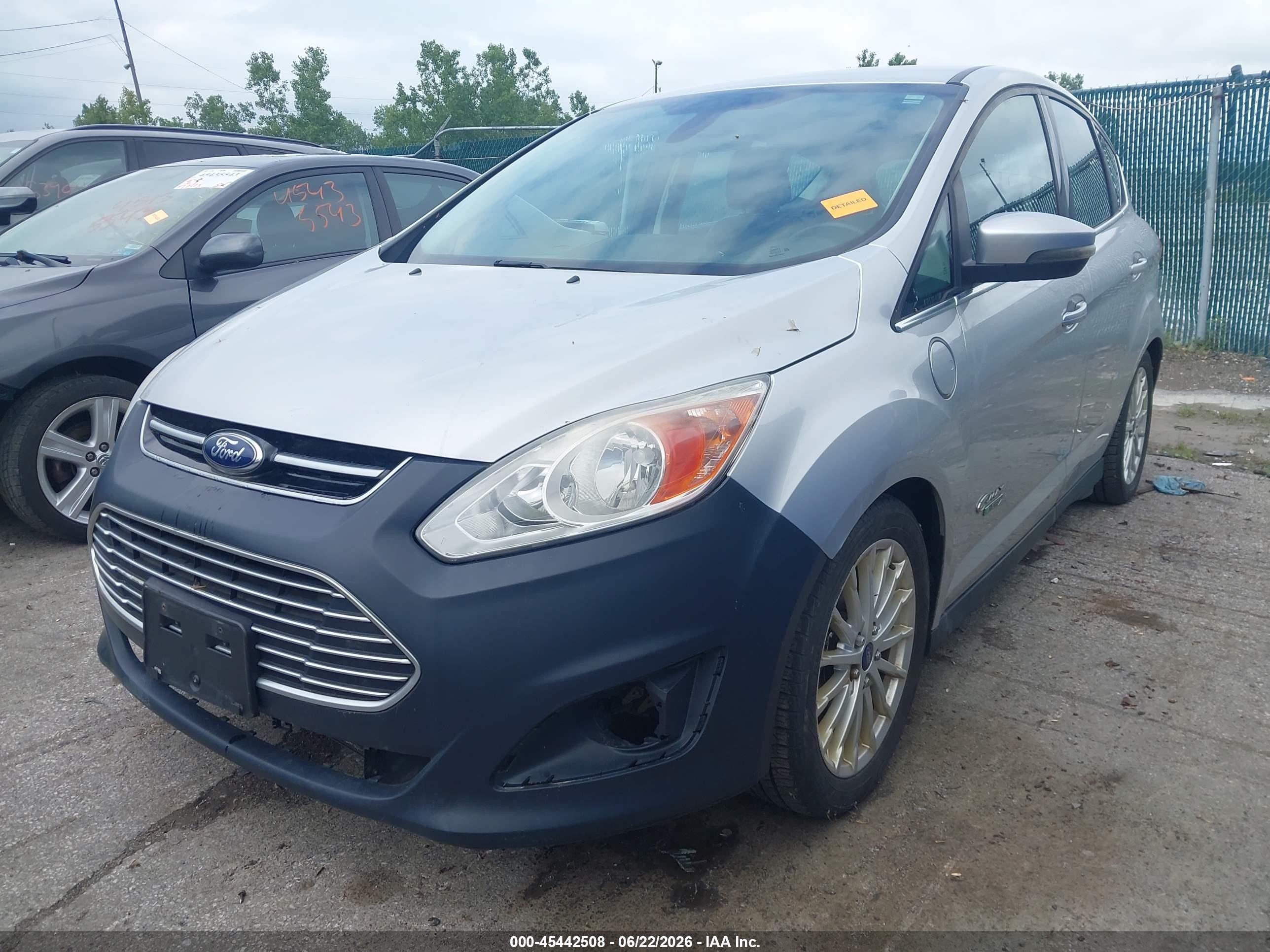 2014 Ford C-max Energi Sel Silver vin: 1FADP5CU7EL510088