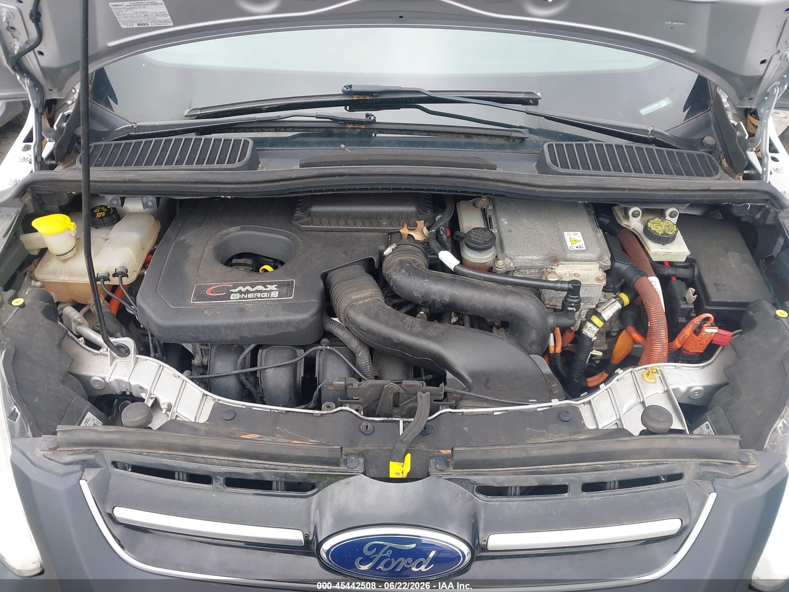 2014 Ford C-max Energi Sel Silver vin: 1FADP5CU7EL510088