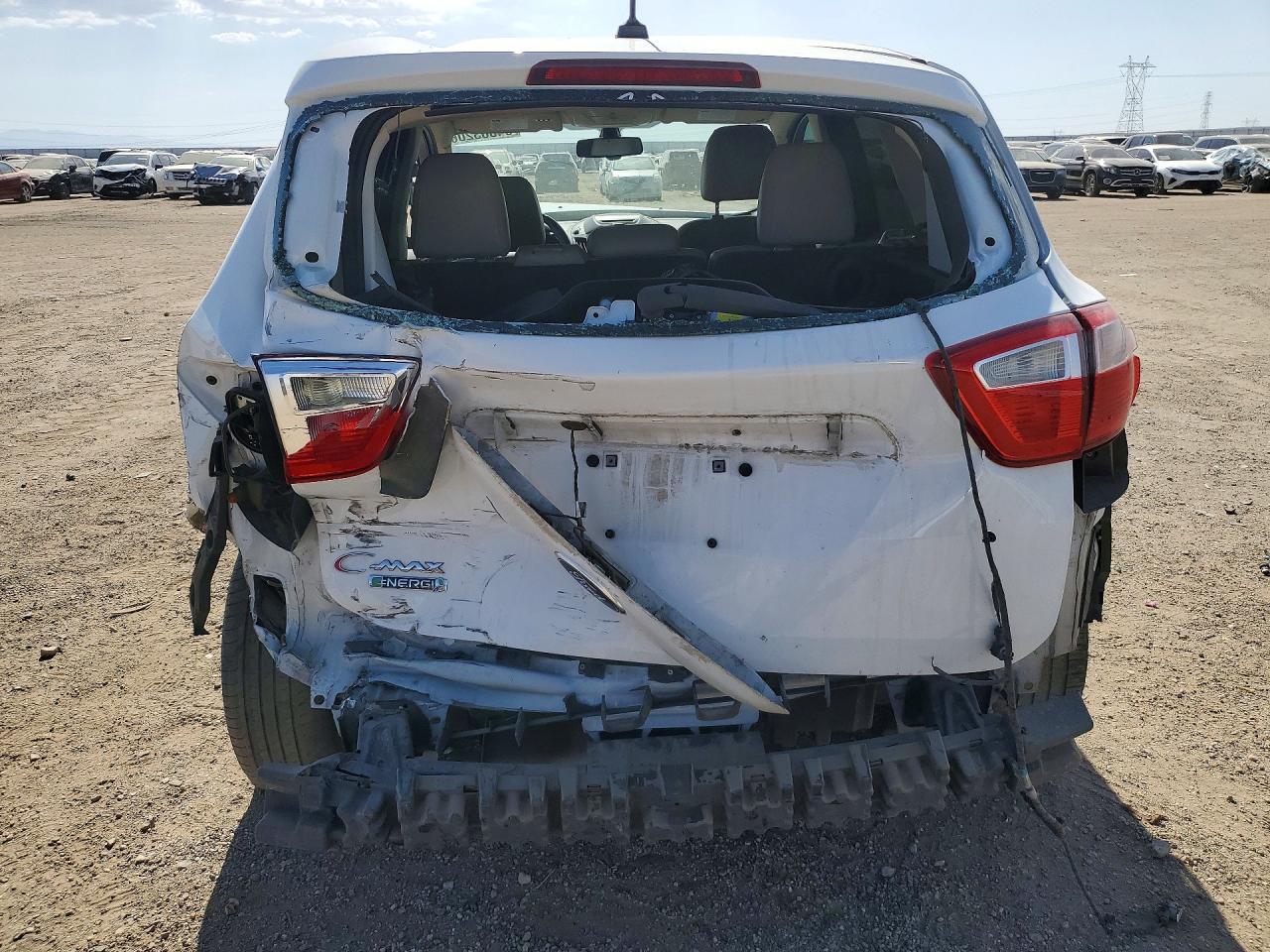 2014 Ford C-max Premium White vin: 1FADP5CU7EL521320