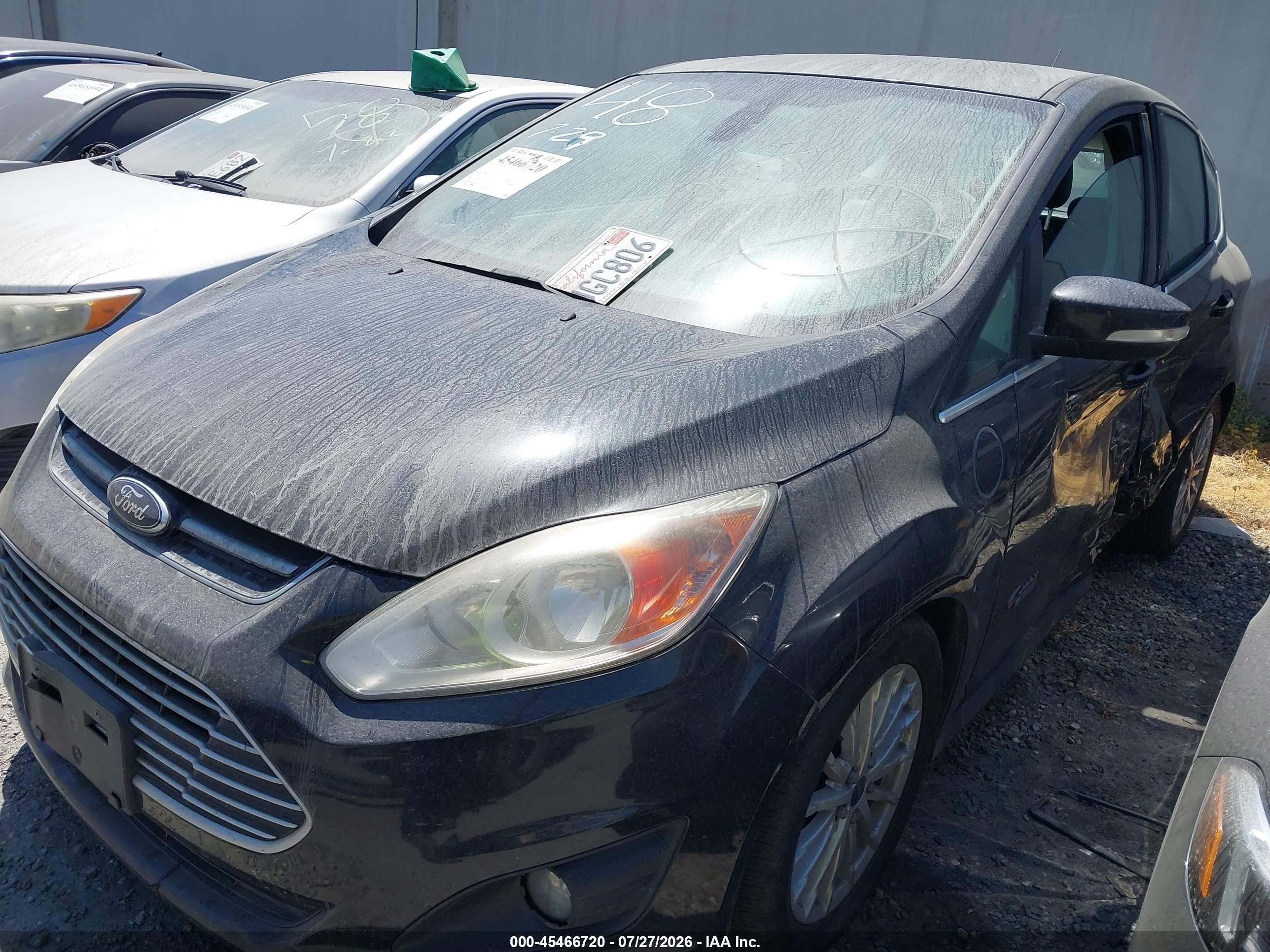 2014 Ford C-max Energi Sel Black vin: 1FADP5CU7EL521463