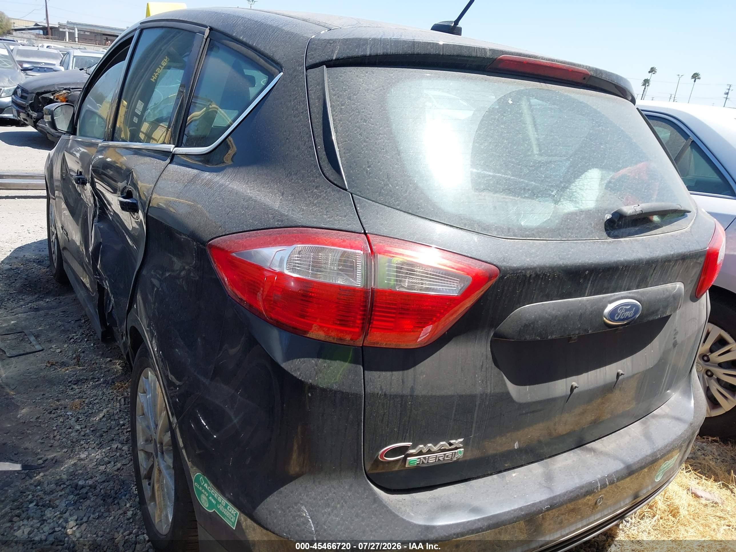 2014 Ford C-max Energi Sel Black vin: 1FADP5CU7EL521463