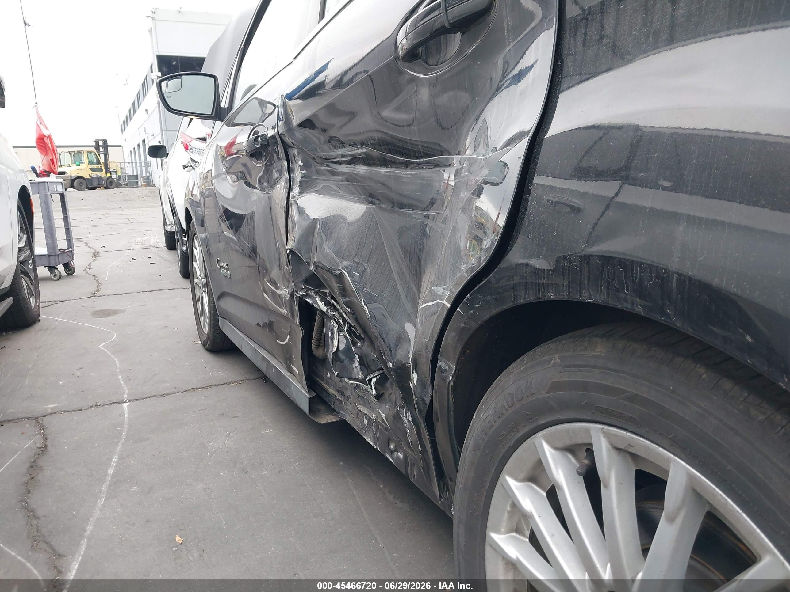 2014 Ford C-max Energi Sel Black vin: 1FADP5CU7EL521463
