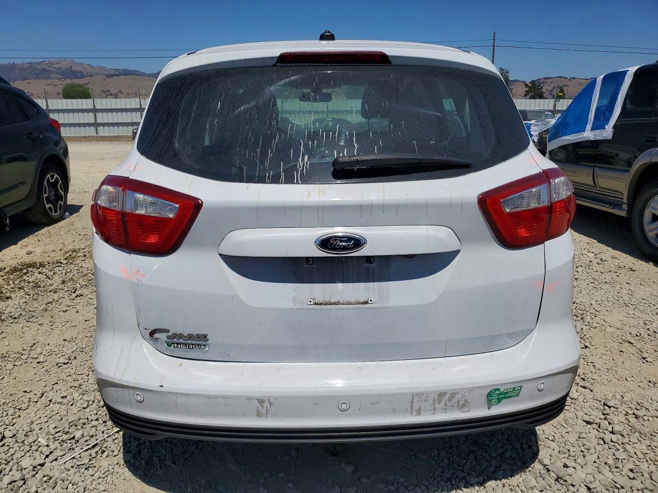 2015 Ford C-max Premium Sel White vin: 1FADP5CU7FL101610