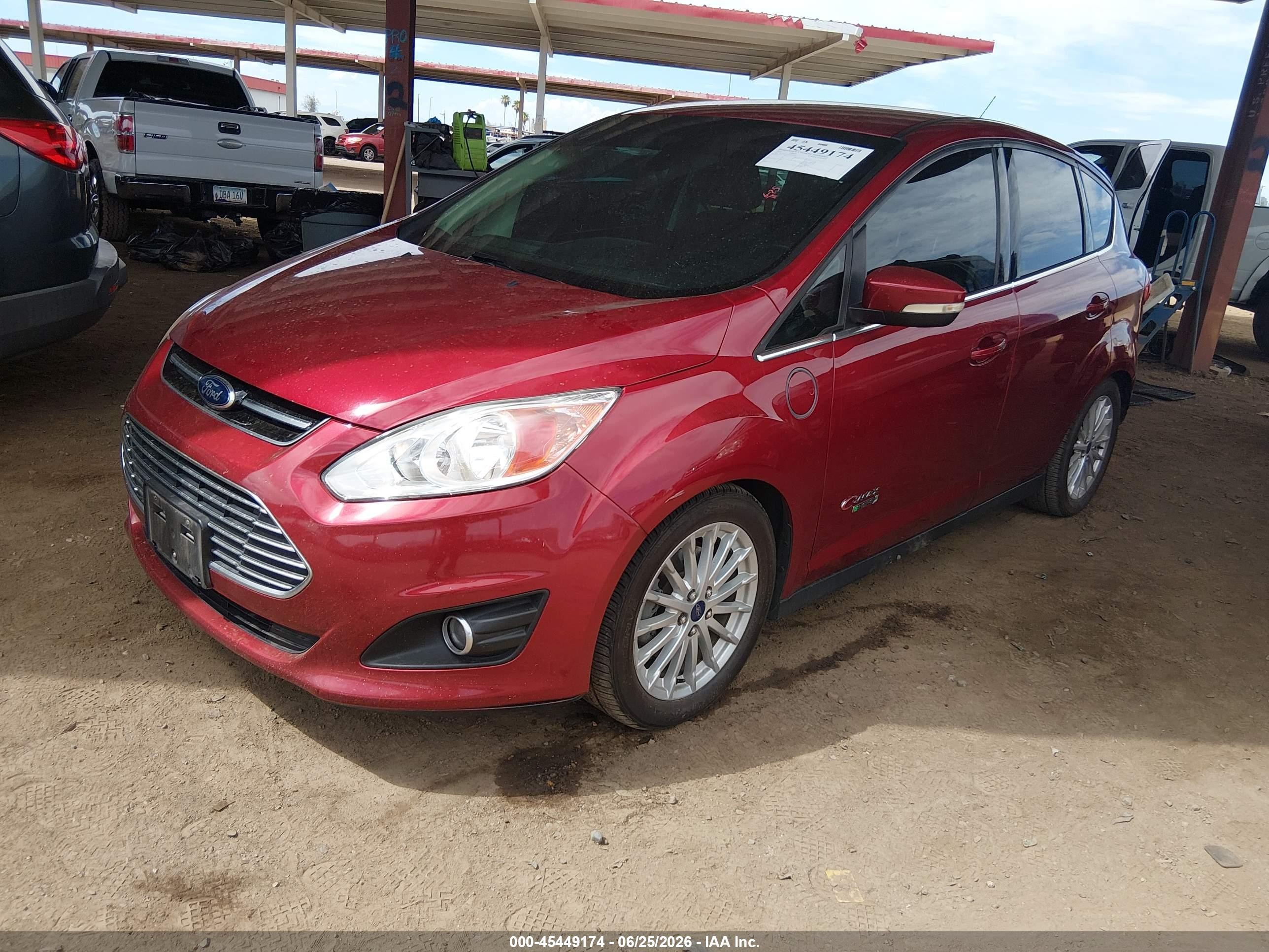 2015 Ford C-max Energi Sel Red vin: 1FADP5CU7FL104412