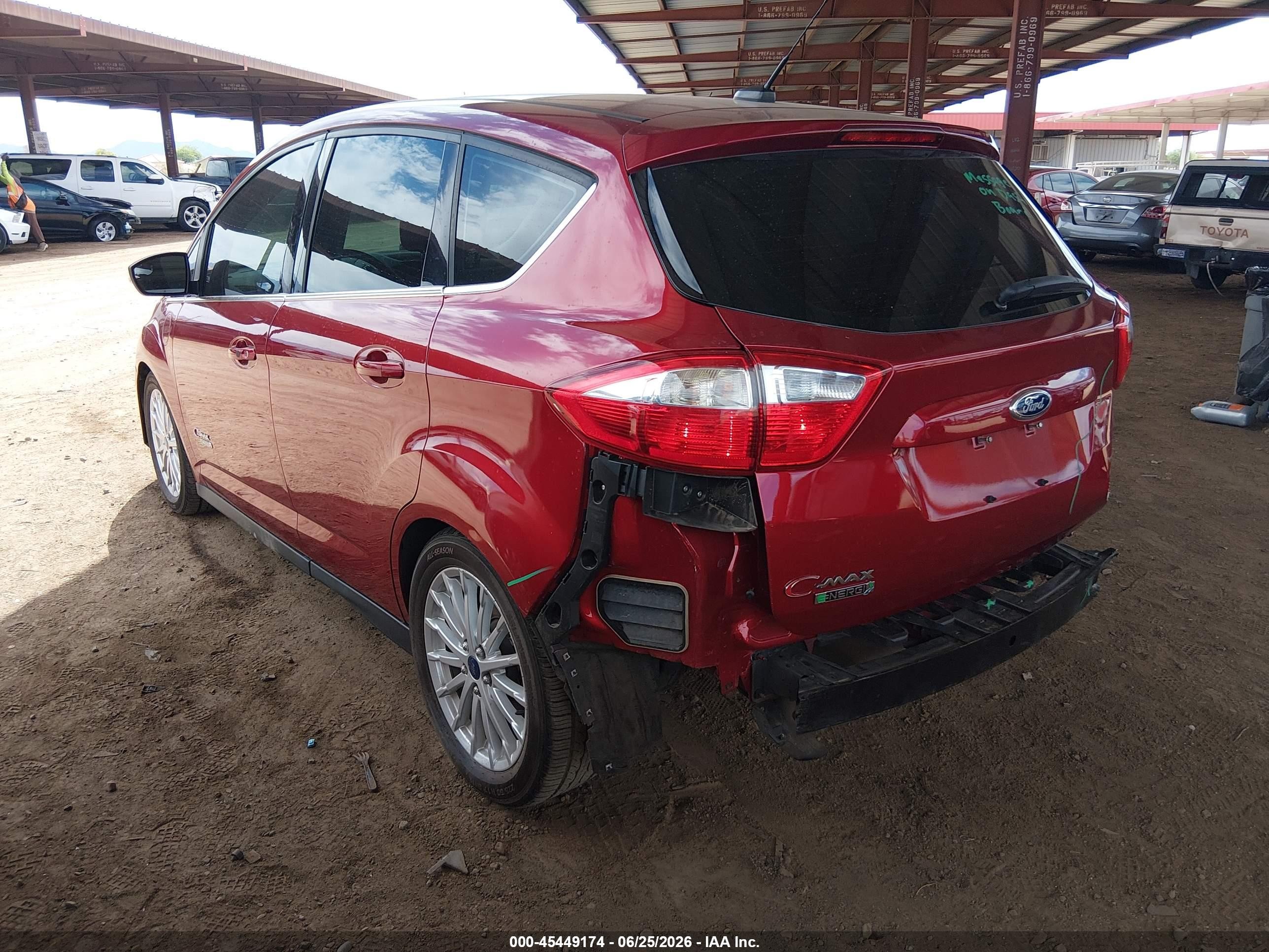 2015 Ford C-max Energi Sel Red vin: 1FADP5CU7FL104412