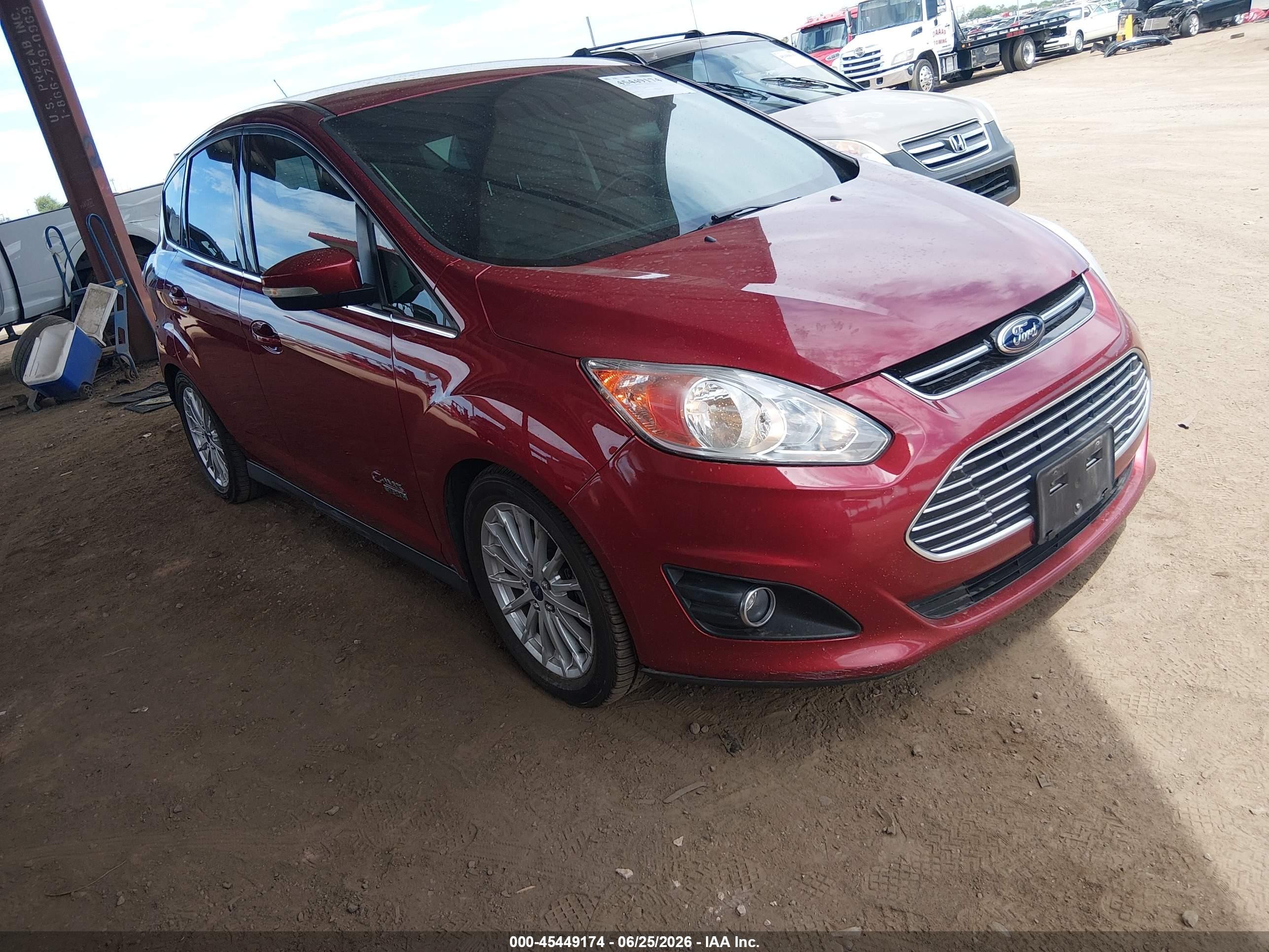 2015 Ford C-max Energi Sel Red vin: 1FADP5CU7FL104412