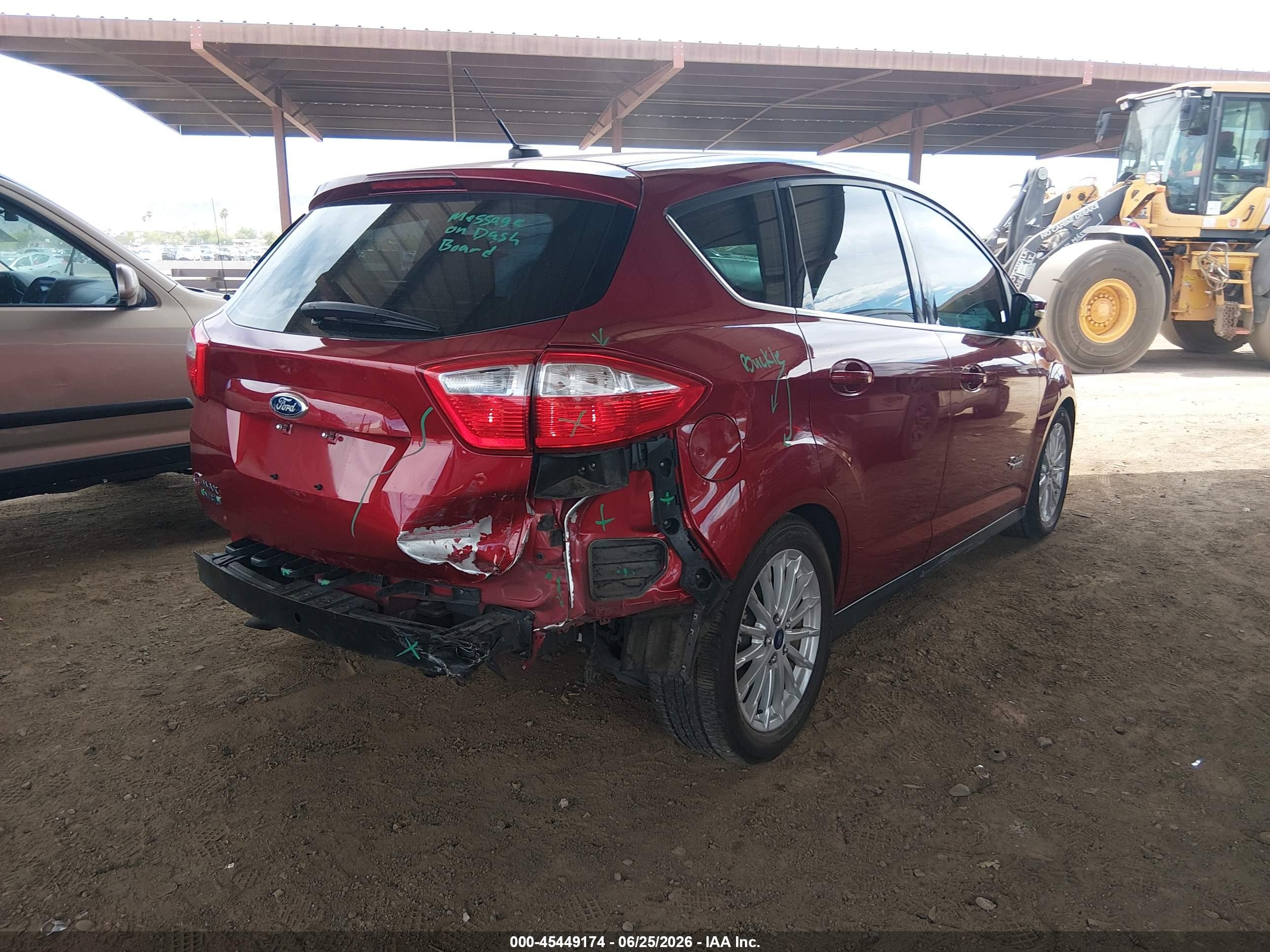 2015 Ford C-max Energi Sel Red vin: 1FADP5CU7FL104412