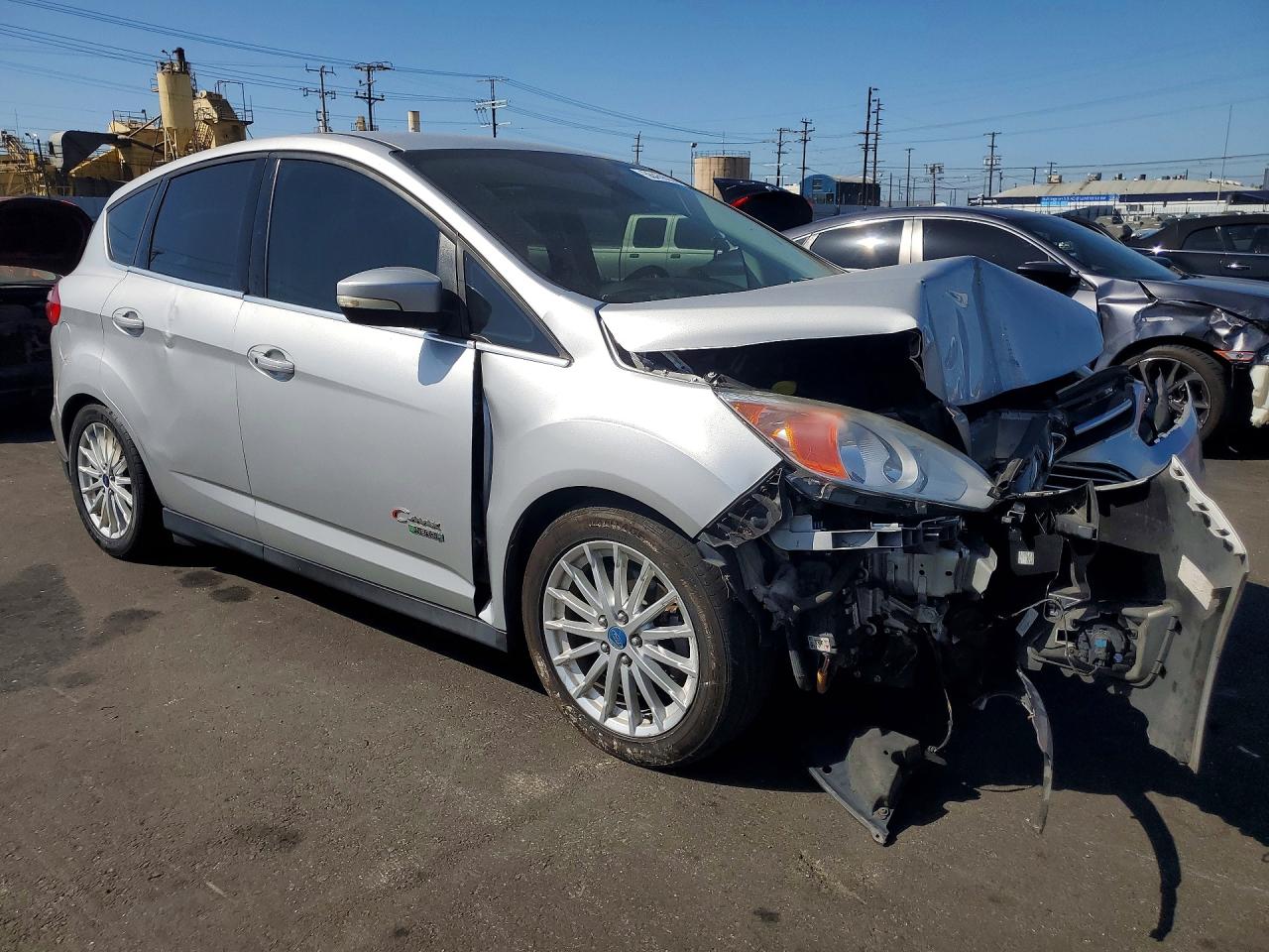 2015 Ford C-max Premium Sel Gray vin: 1FADP5CU7FL115779