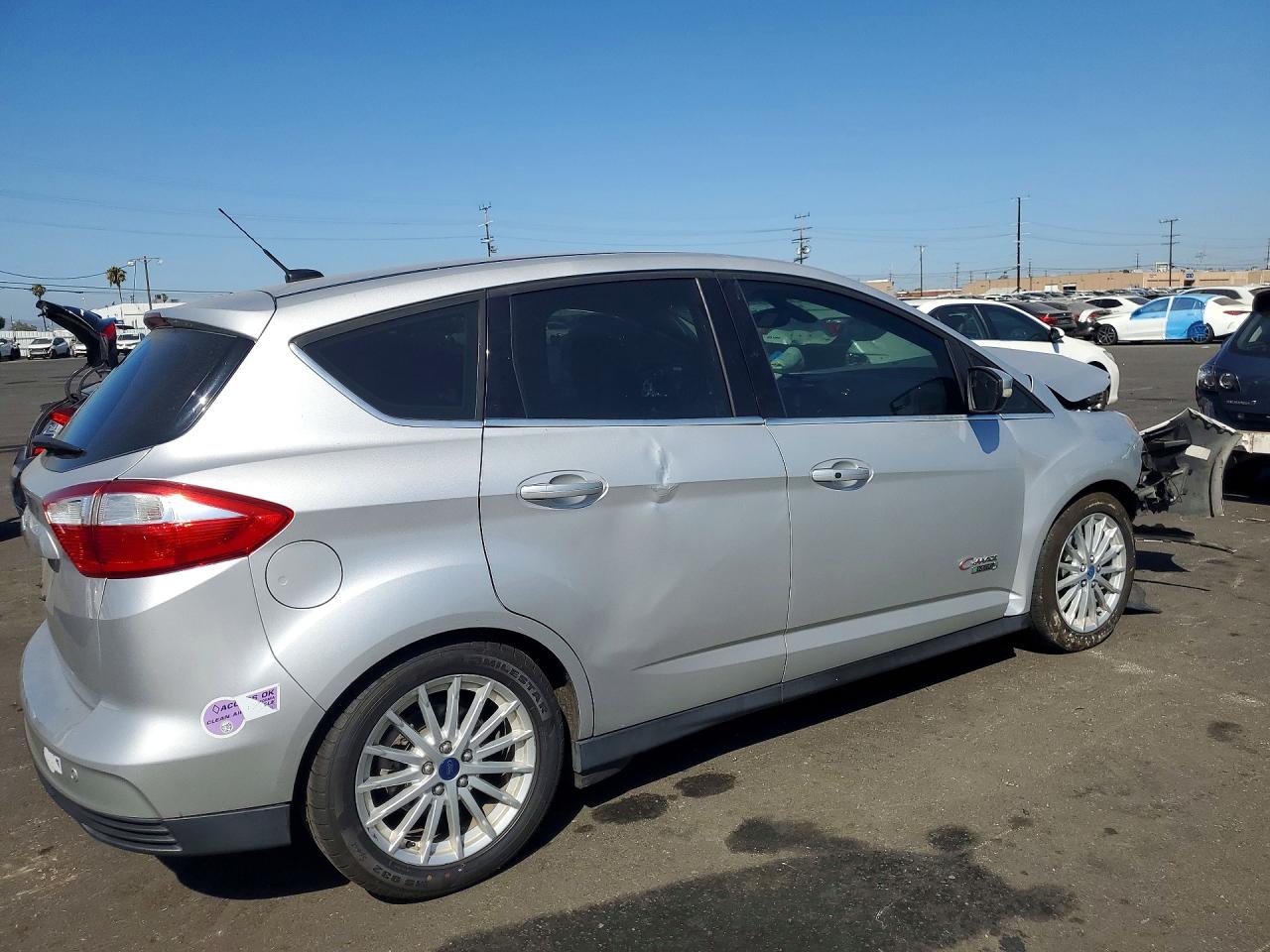 2015 Ford C-max Premium Sel Gray vin: 1FADP5CU7FL115779