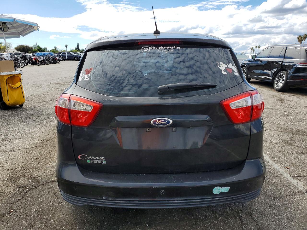 2015 Ford C-max Premium Sel Black vin: 1FADP5CU7FL118598