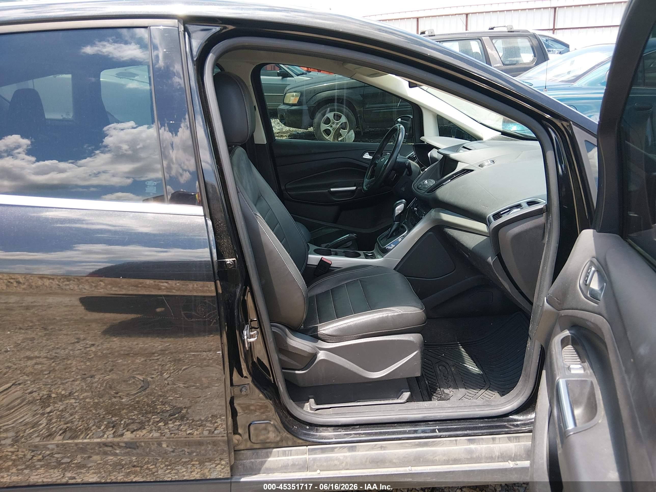 2013 Ford C-max Energi Sel Black vin: 1FADP5CU8DL521857
