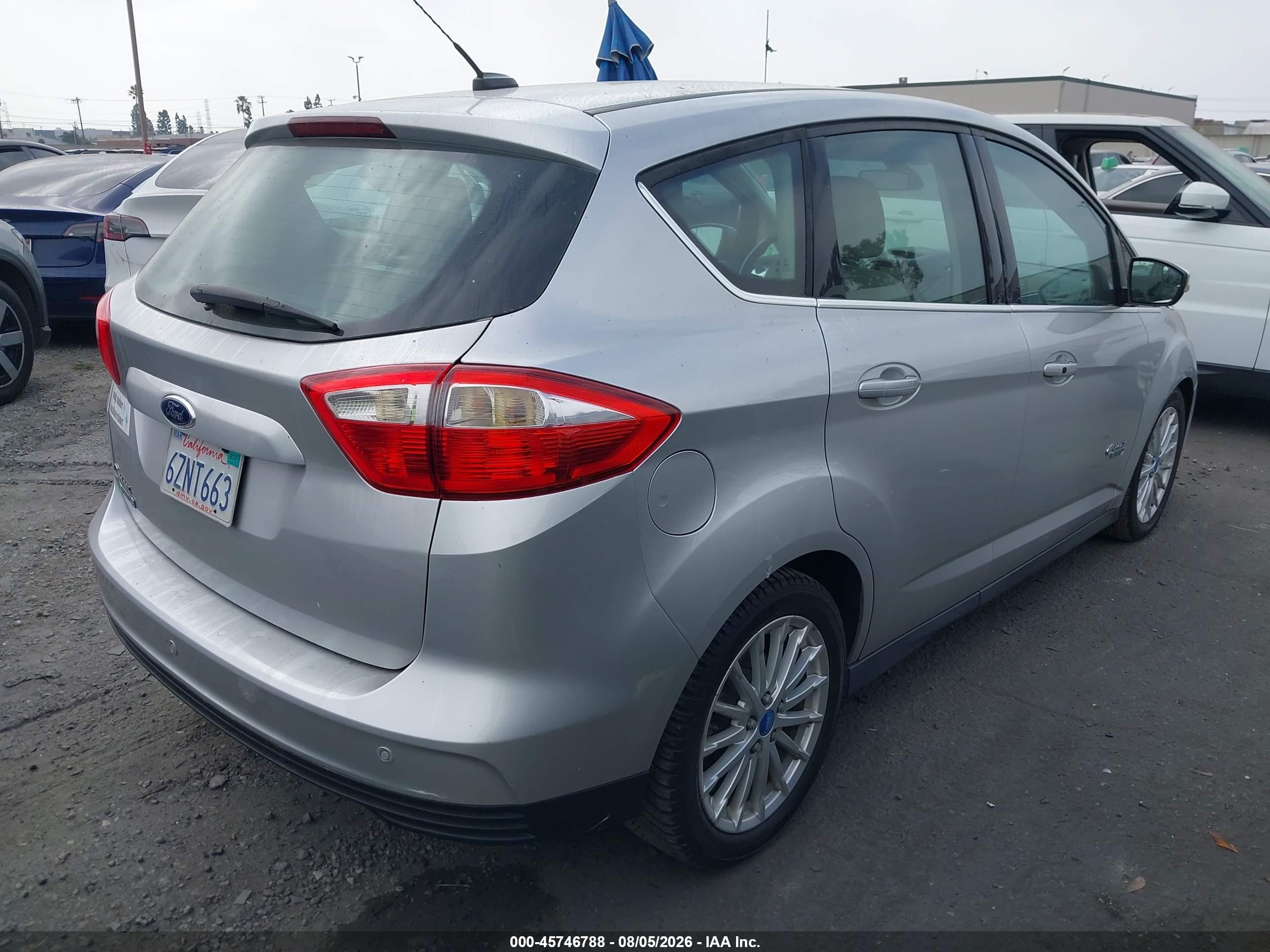 2013 Ford C-max Energi Sel Silver vin: 1FADP5CU8DL522927