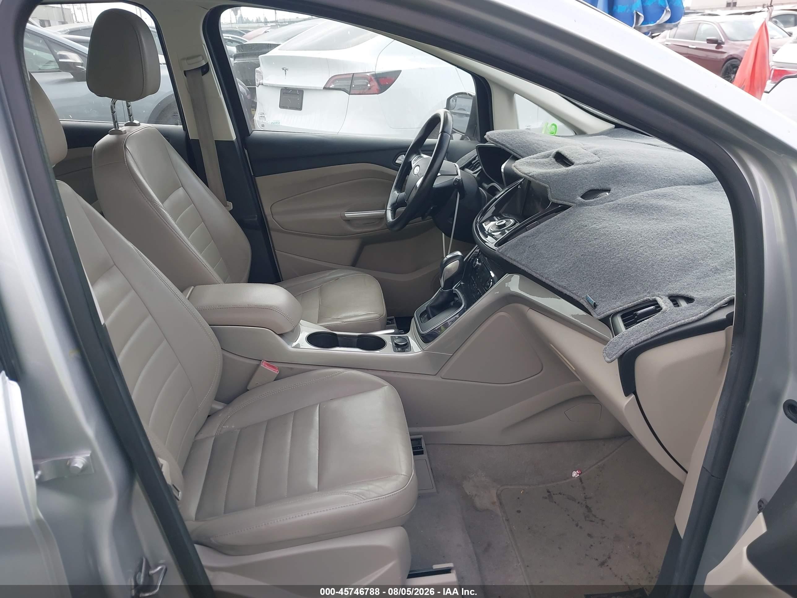 2013 Ford C-max Energi Sel Silver vin: 1FADP5CU8DL522927