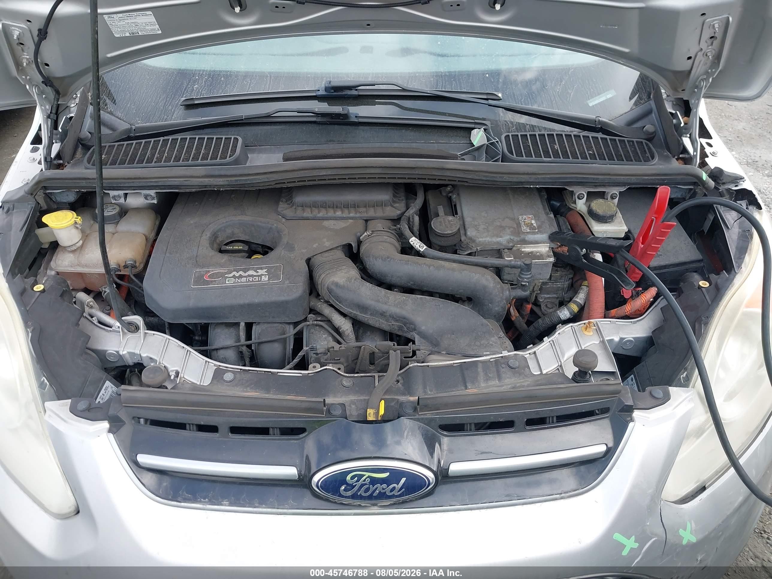 2013 Ford C-max Energi Sel Silver vin: 1FADP5CU8DL522927