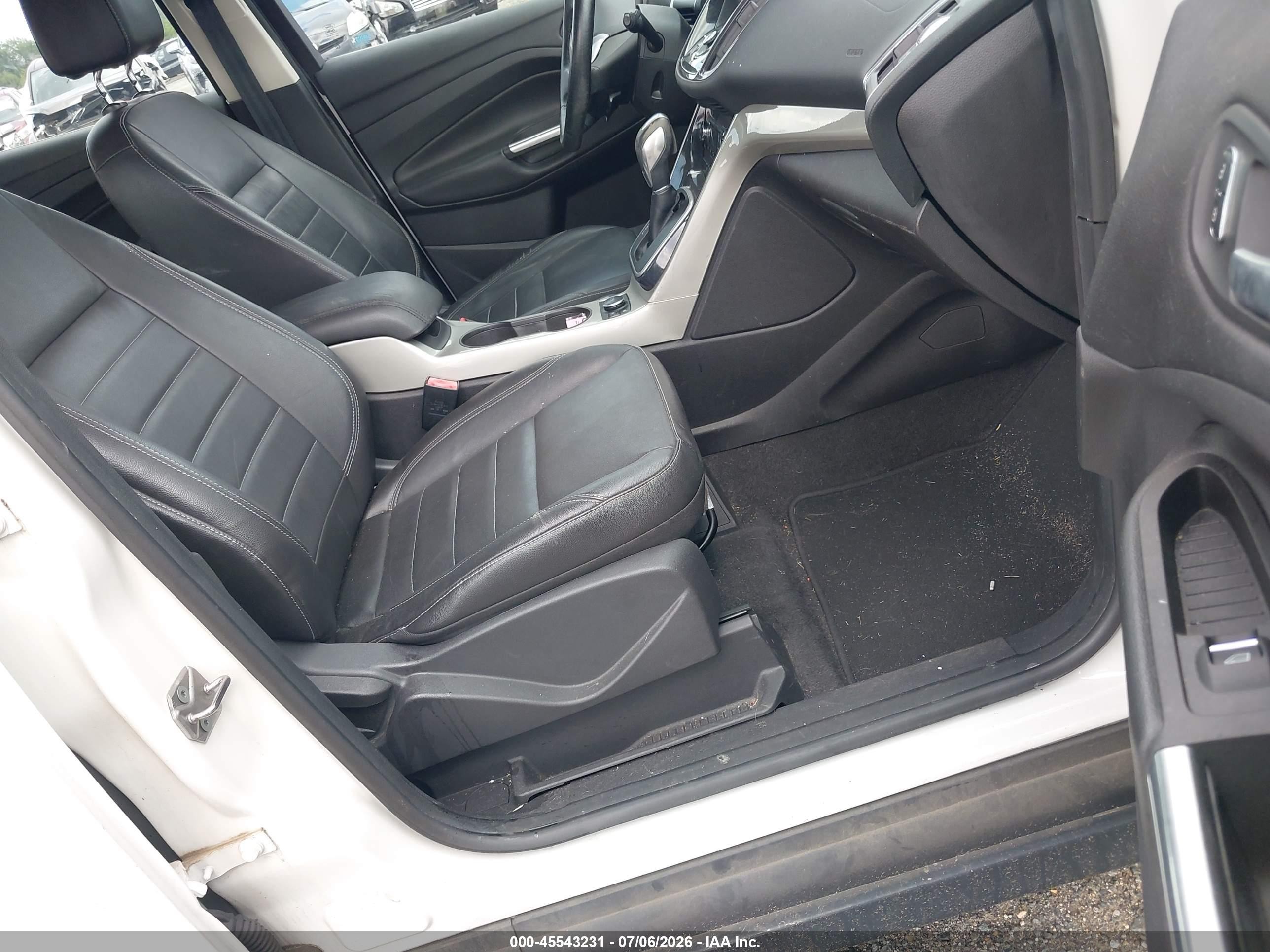 2013 Ford C-max Energi Sel White vin: 1FADP5CU8DL541879