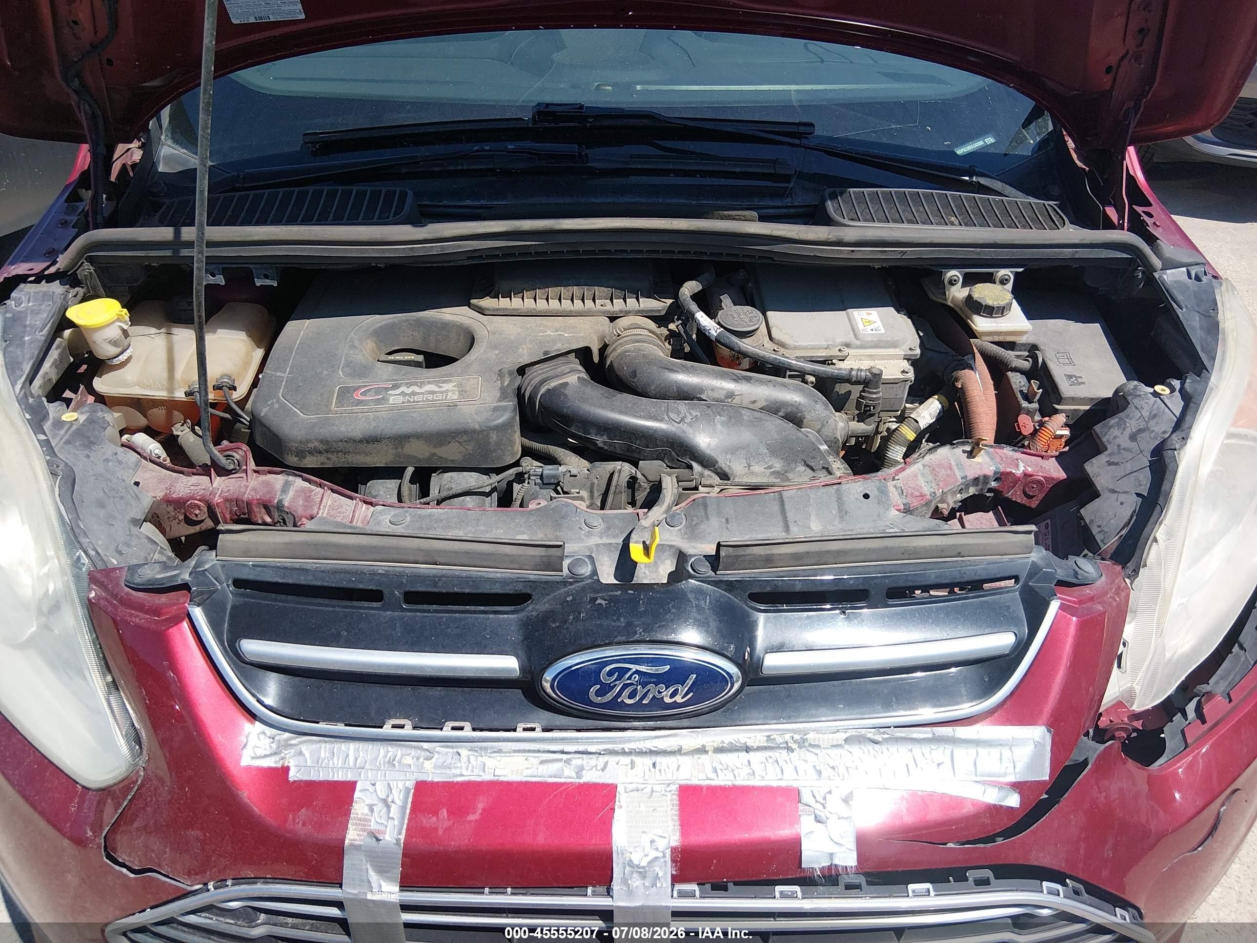 2013 Ford C-max Energi Sel Red vin: 1FADP5CU8DL543888