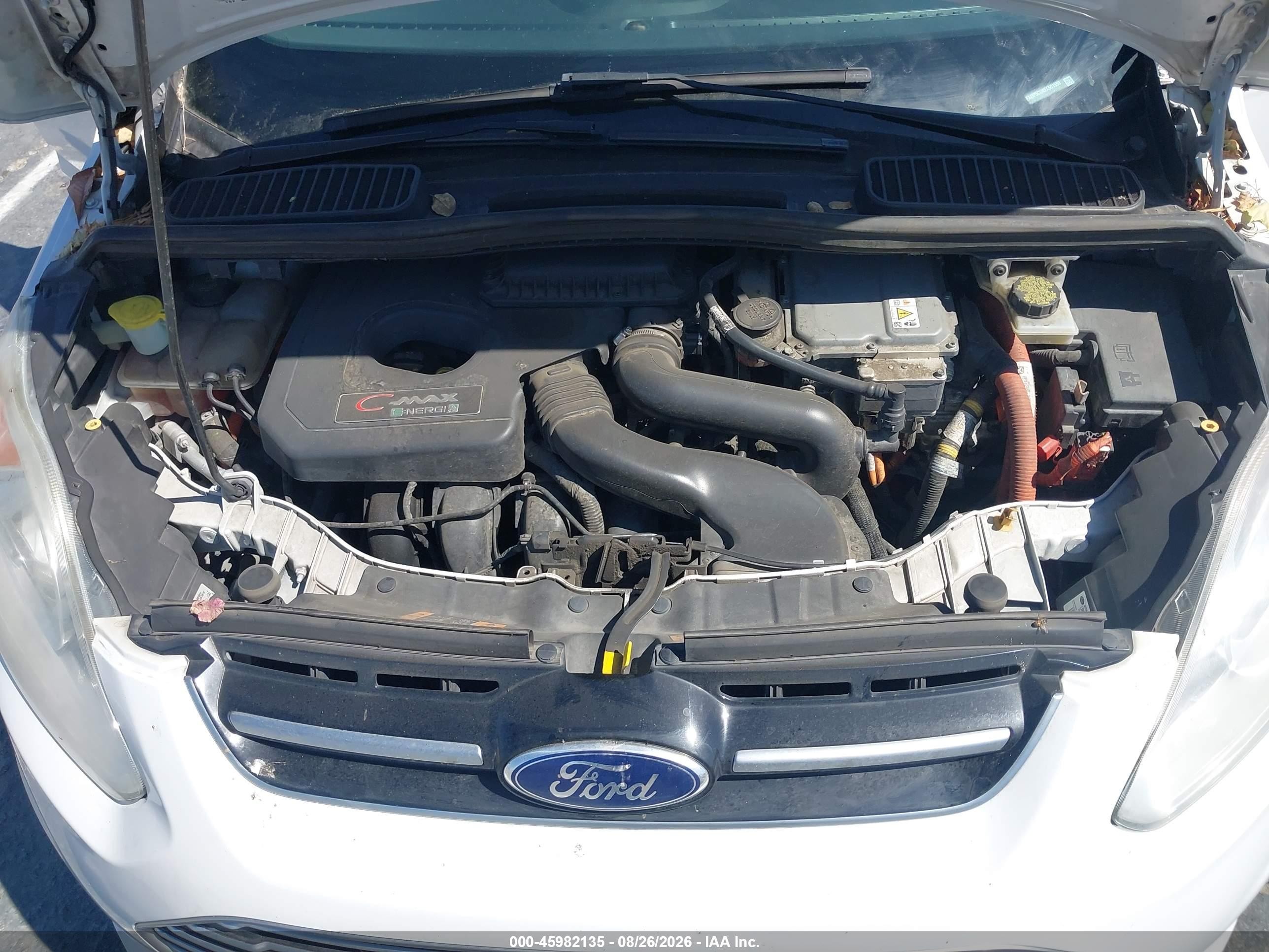 2014 Ford C-max Energi Sel White vin: 1FADP5CU8EL501559