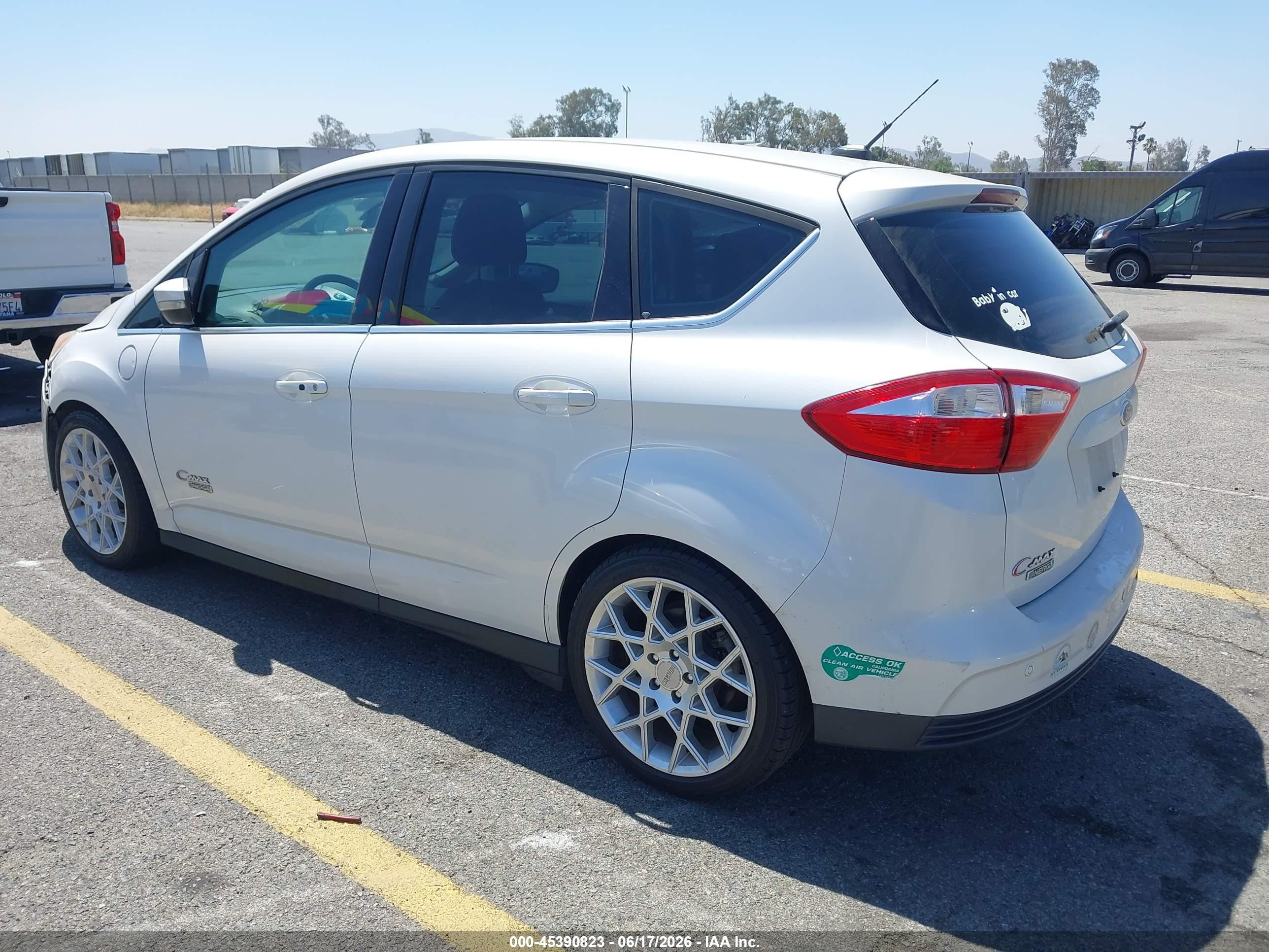 2014 Ford C-max Energi Sel White vin: 1FADP5CU8EL510200