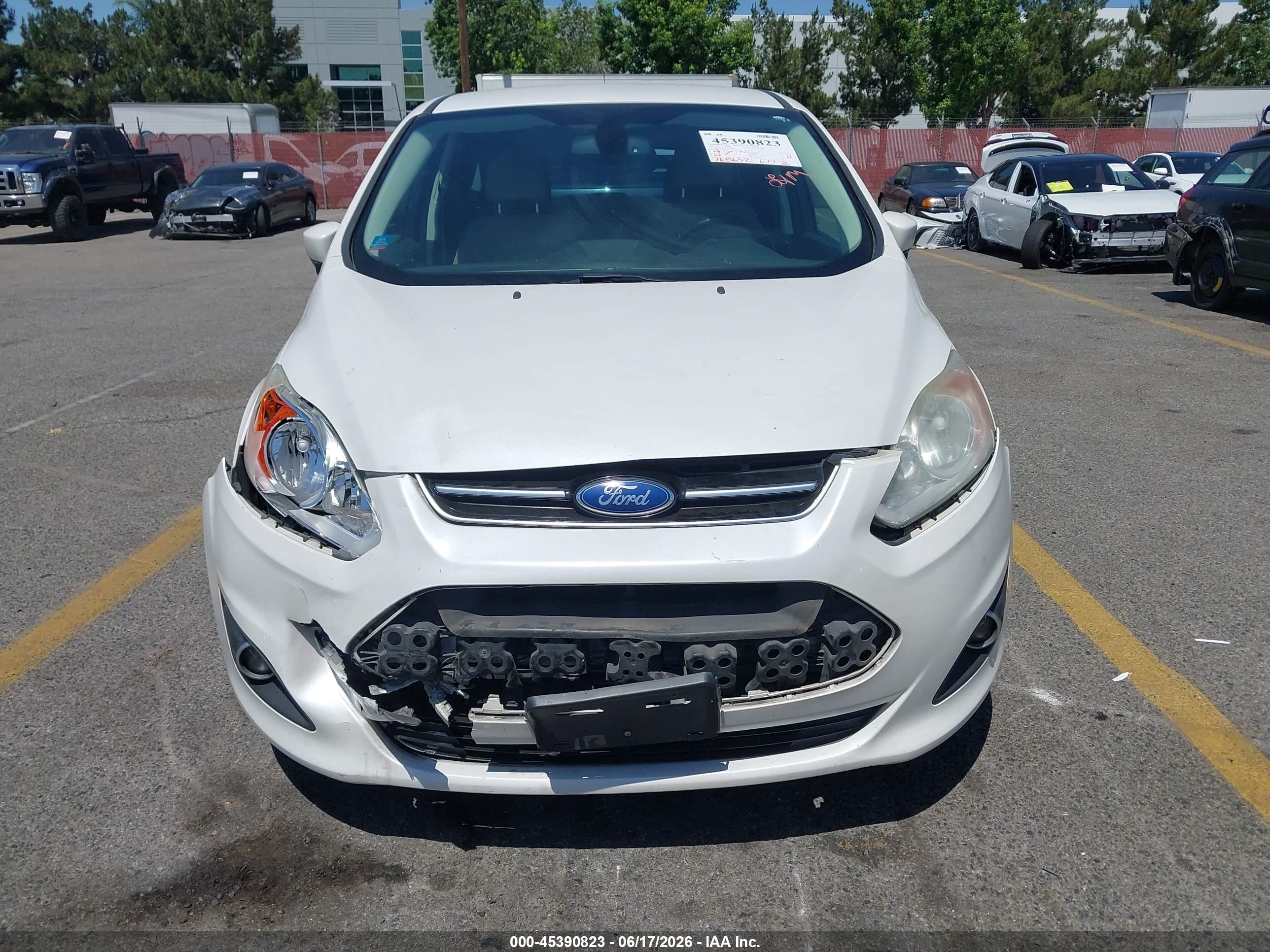 2014 Ford C-max Energi Sel White vin: 1FADP5CU8EL510200