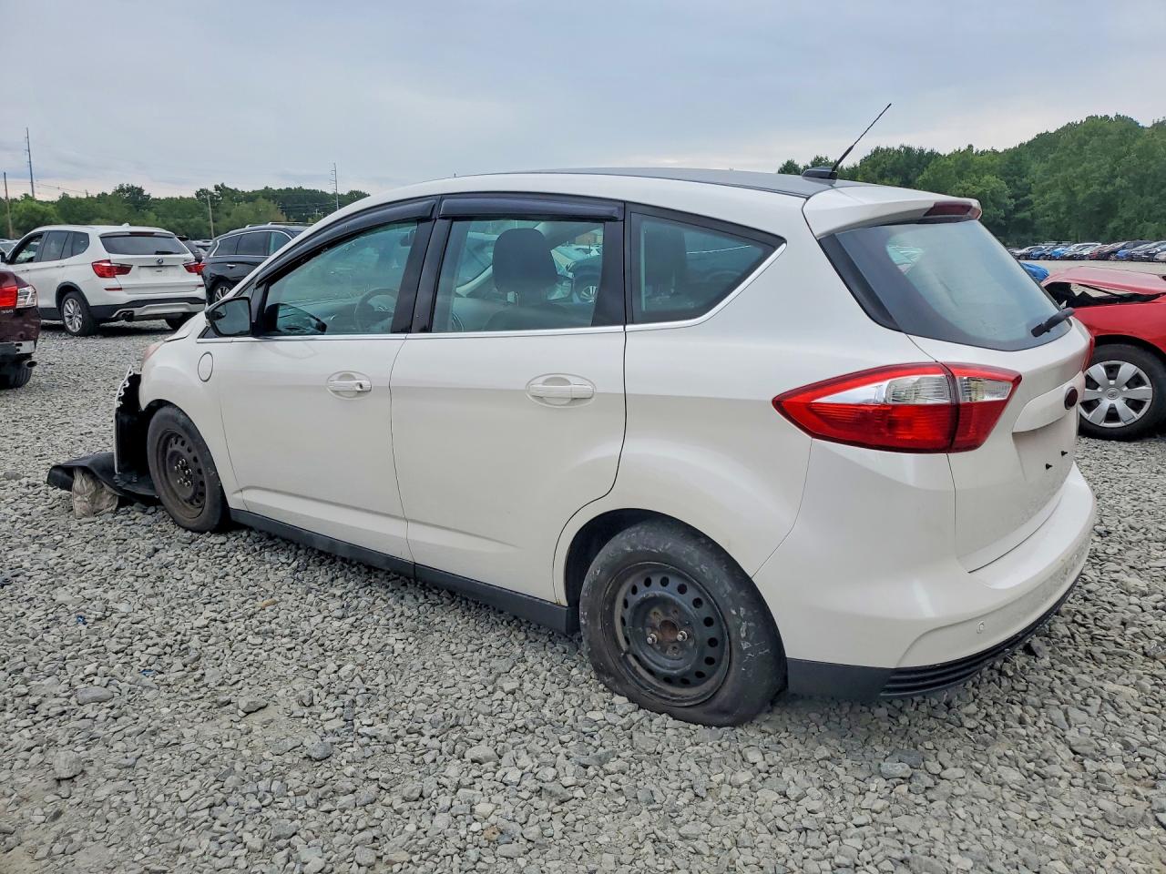 2014 Ford C-max Premium White vin: 1FADP5CU8EL510505