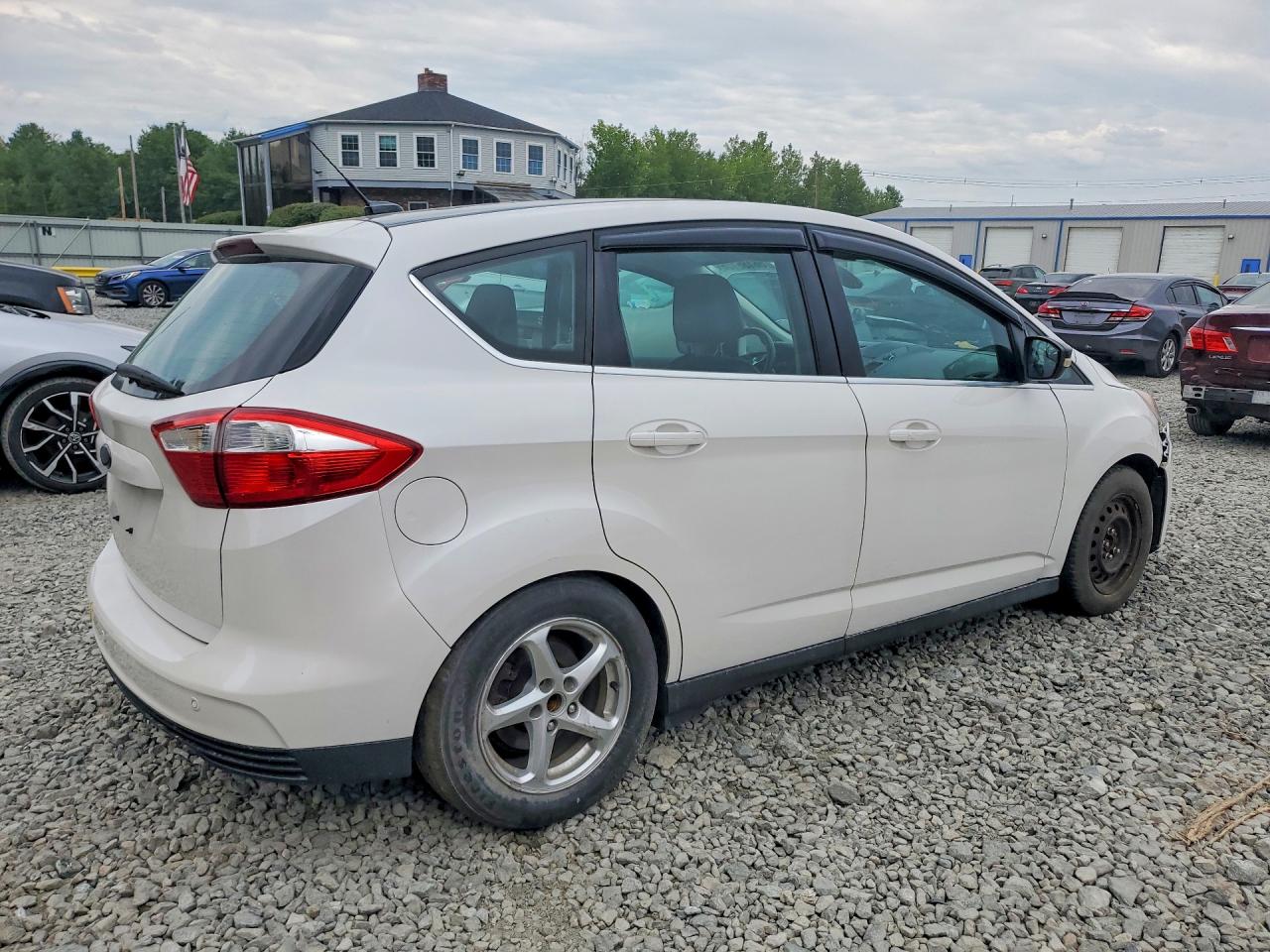 2014 Ford C-max Premium White vin: 1FADP5CU8EL510505