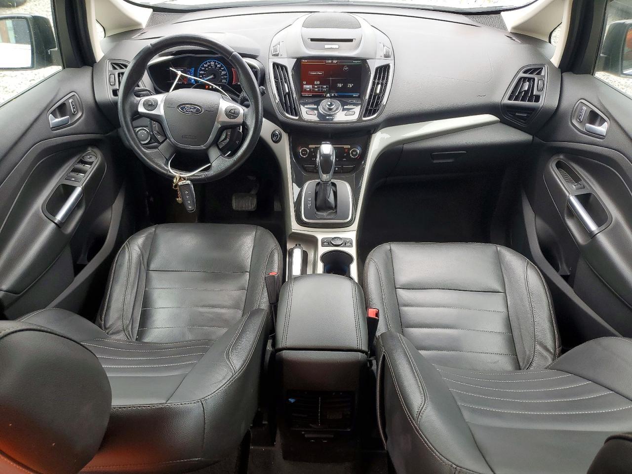 2014 Ford C-max Premium White vin: 1FADP5CU8EL510505