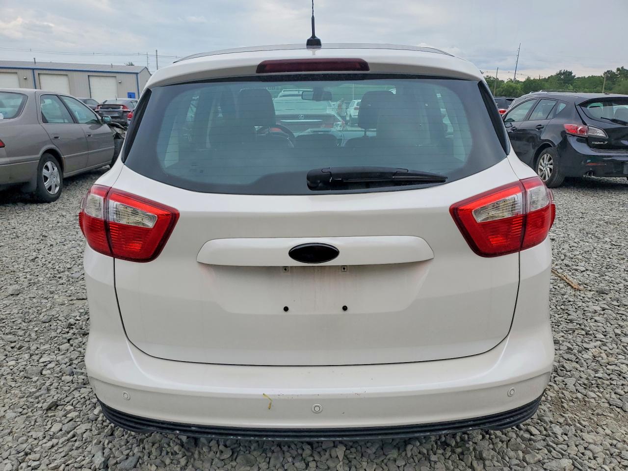 2014 Ford C-max Premium White vin: 1FADP5CU8EL510505
