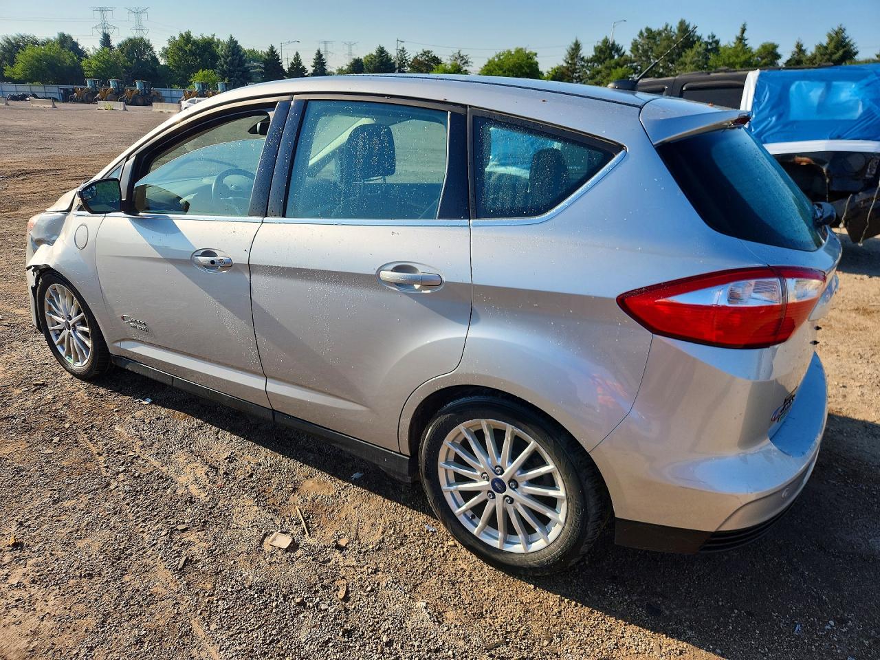 2015 Ford C-max Premium Sel Silver vin: 1FADP5CU8FL100899