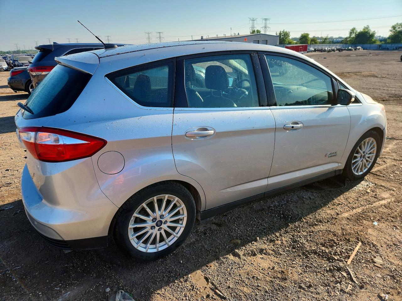 2015 Ford C-max Premium Sel Silver vin: 1FADP5CU8FL100899