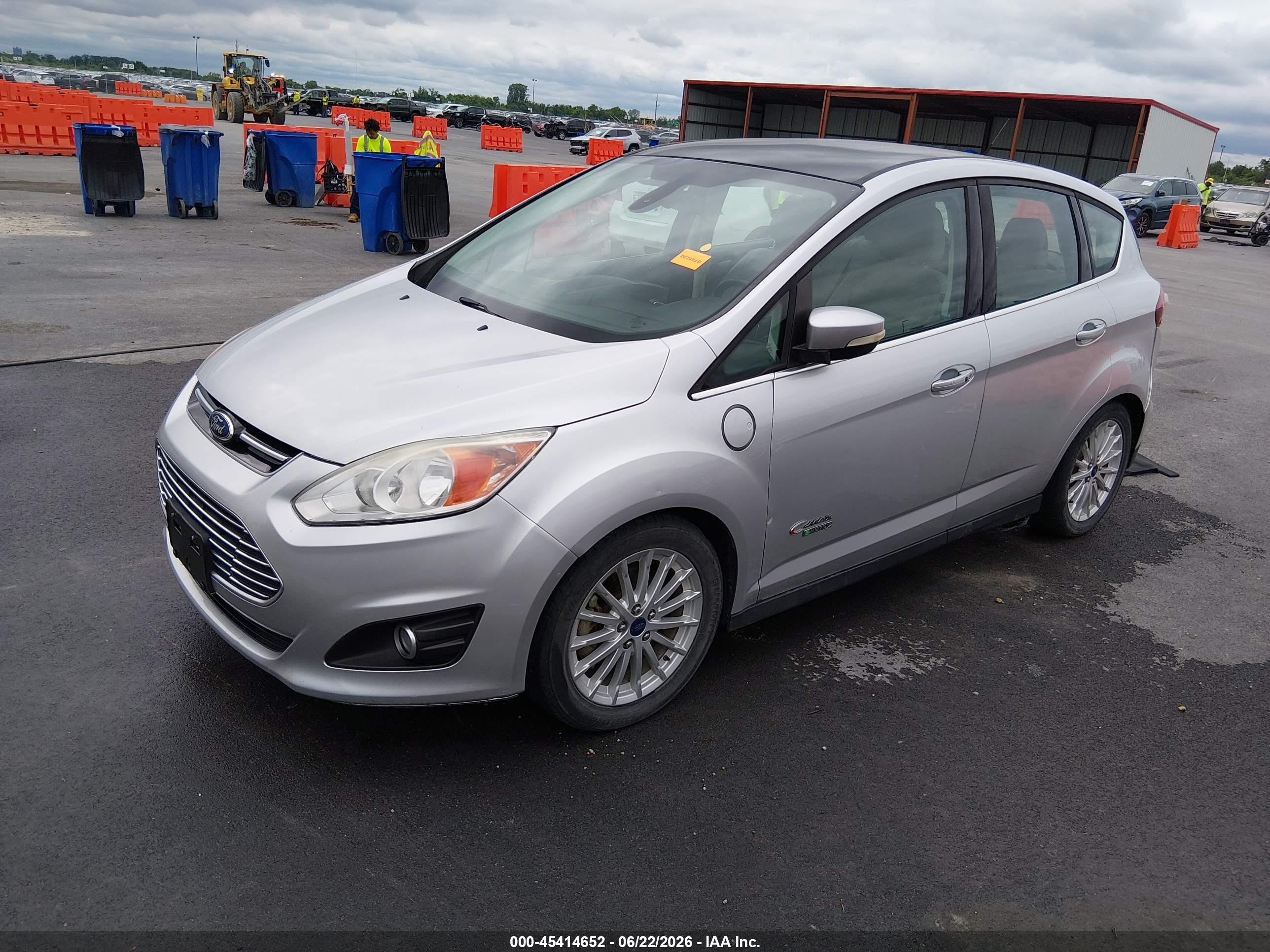 2015 Ford C-max Energi Sel Серебряный vin: 1FADP5CU8FL101003