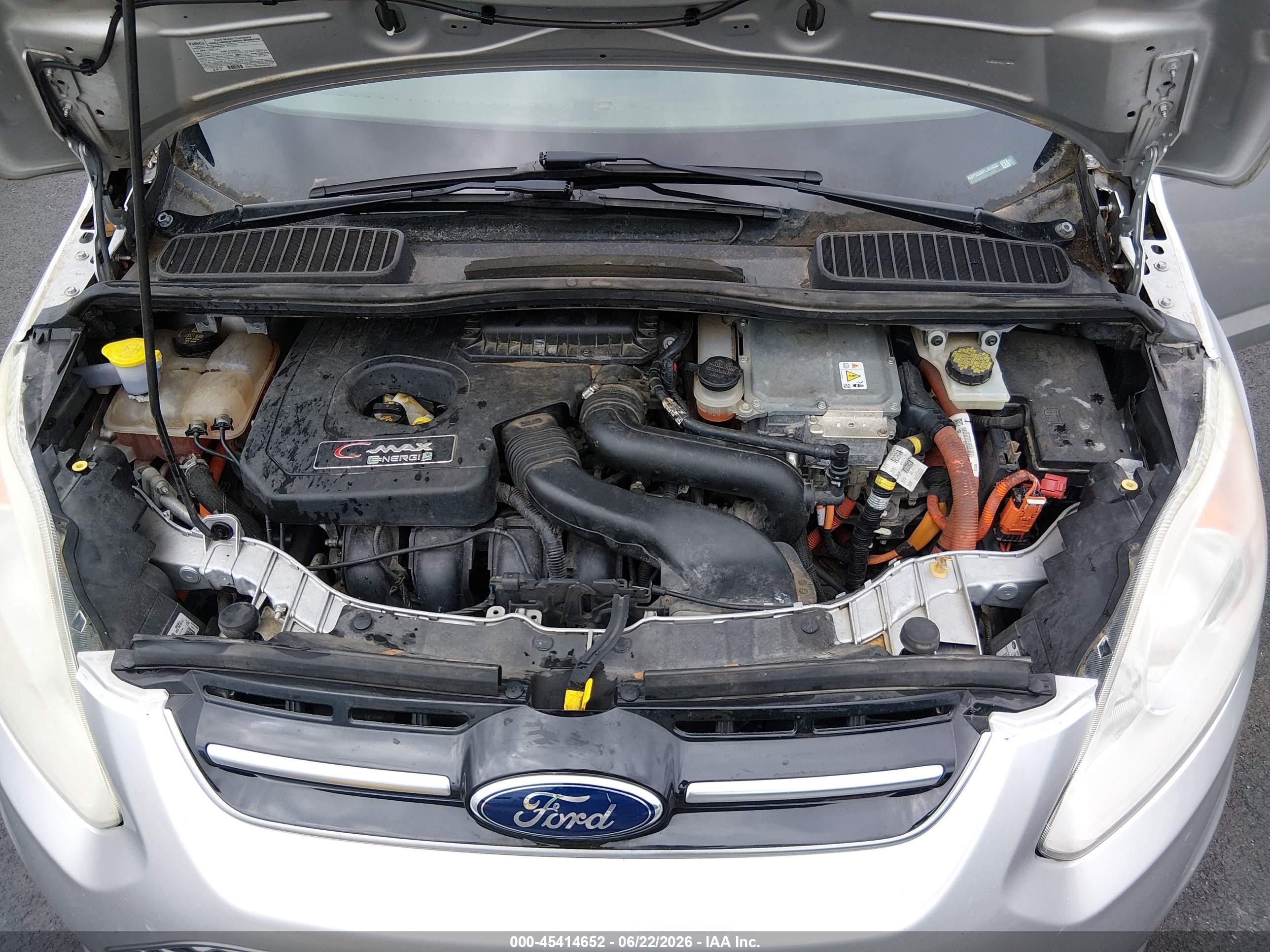 2015 Ford C-max Energi Sel Серебряный vin: 1FADP5CU8FL101003