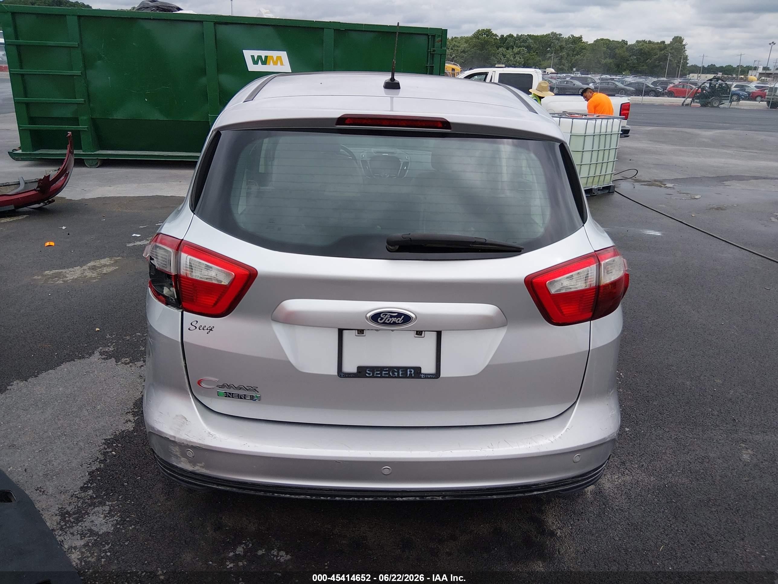 2015 Ford C-max Energi Sel Серебряный vin: 1FADP5CU8FL101003