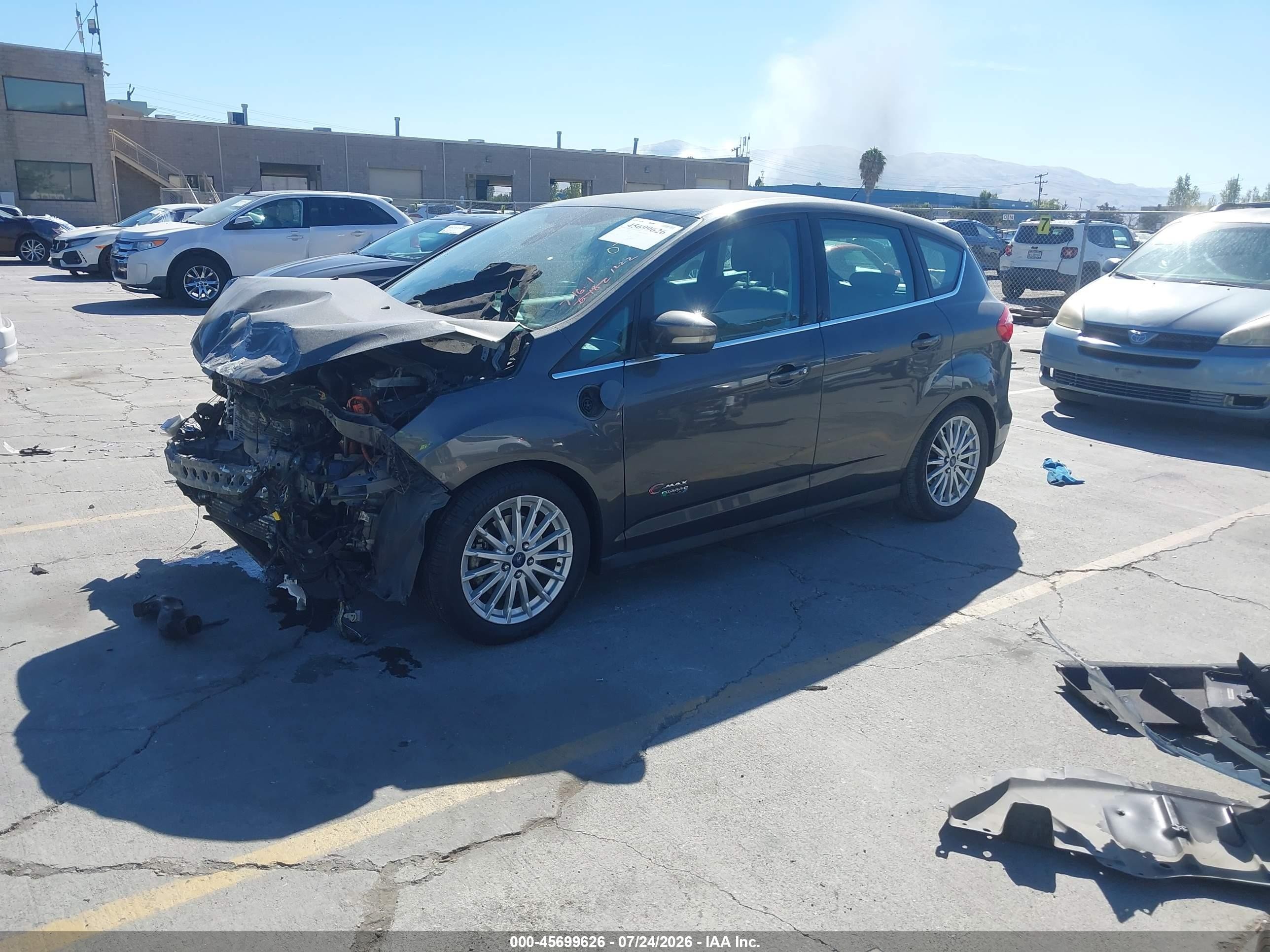 2015 Ford C-max Energi Sel Черный vin: 1FADP5CU8FL110901