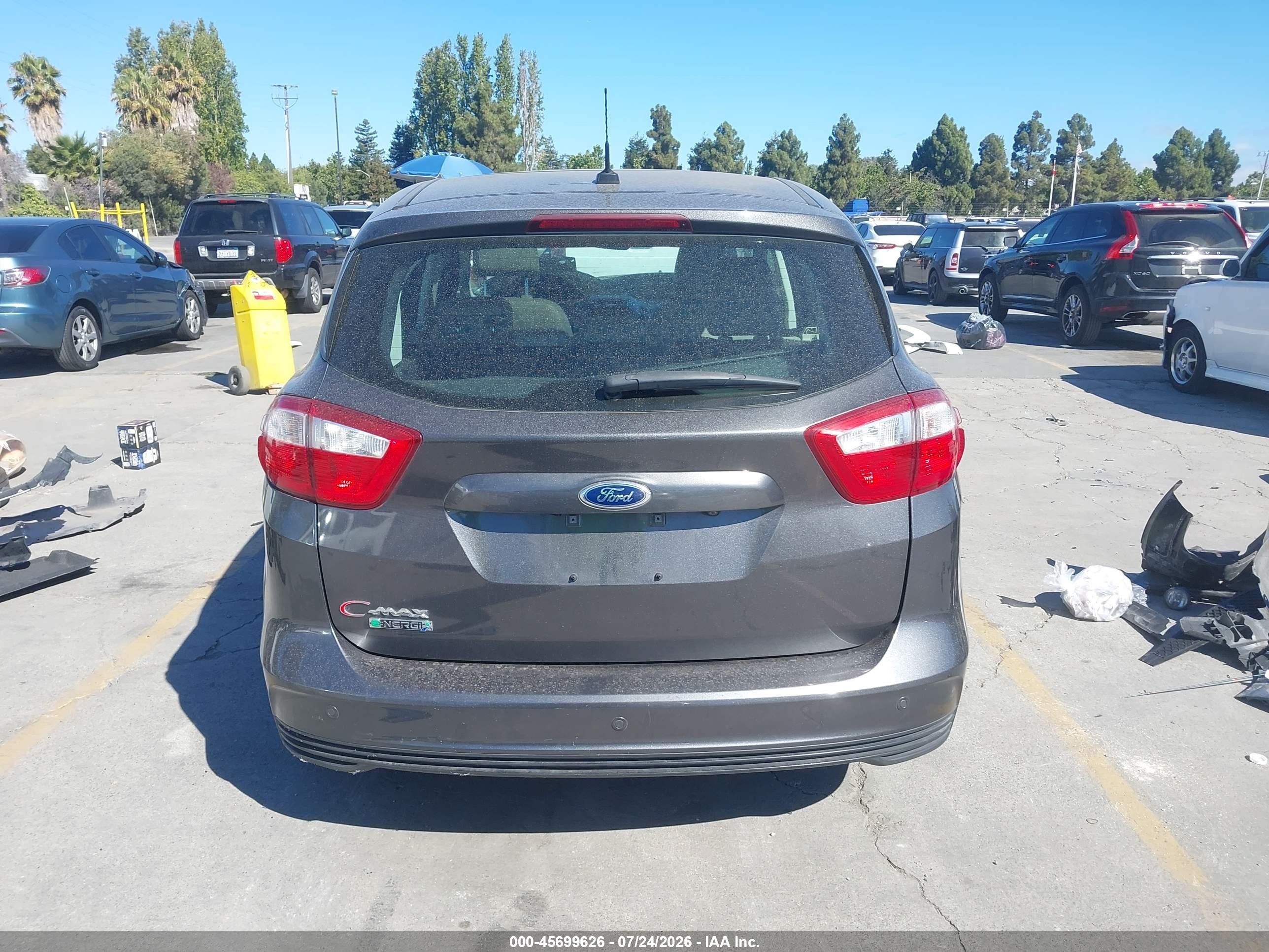 2015 Ford C-max Energi Sel Черный vin: 1FADP5CU8FL110901