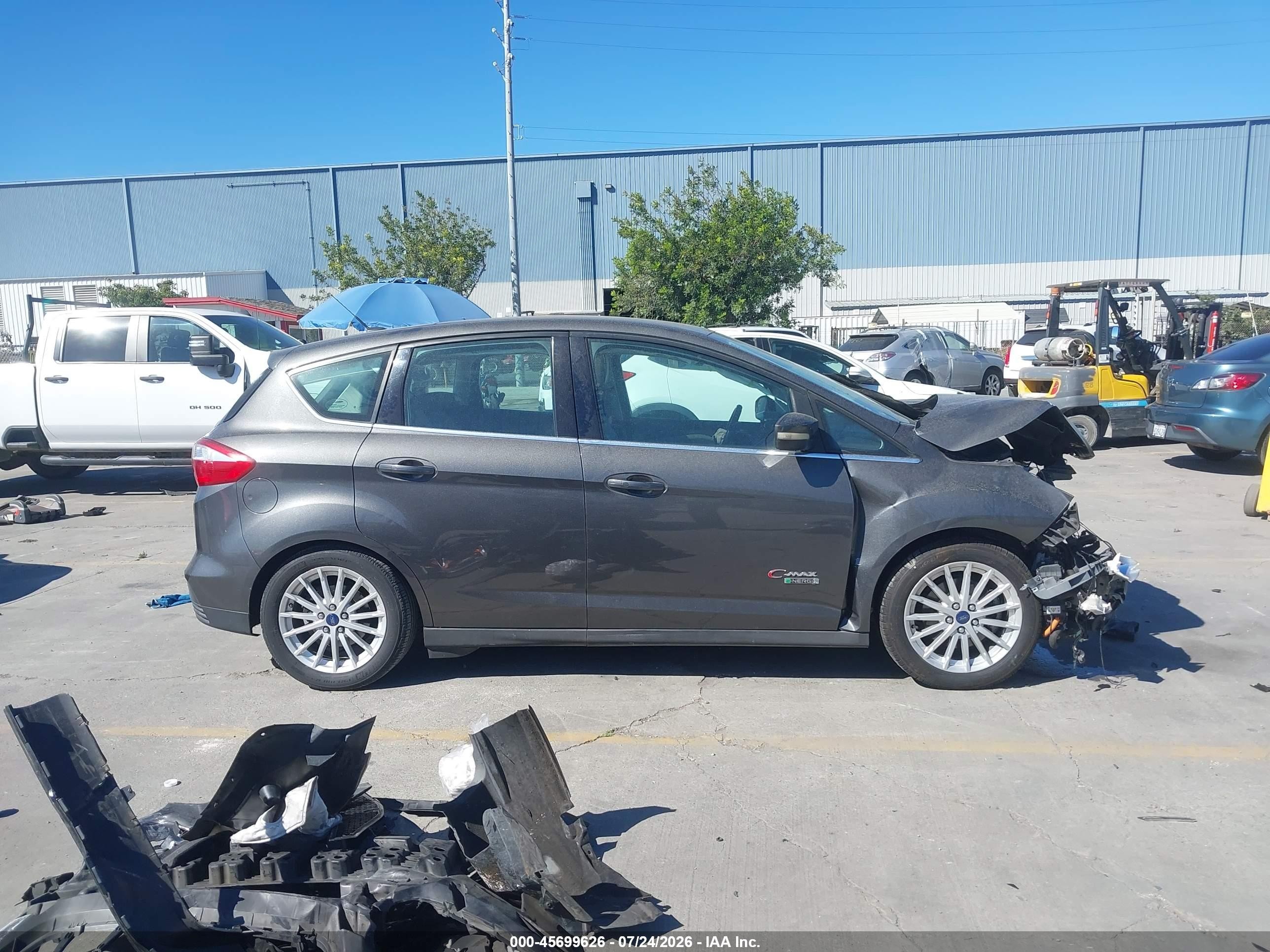 2015 Ford C-max Energi Sel Черный vin: 1FADP5CU8FL110901