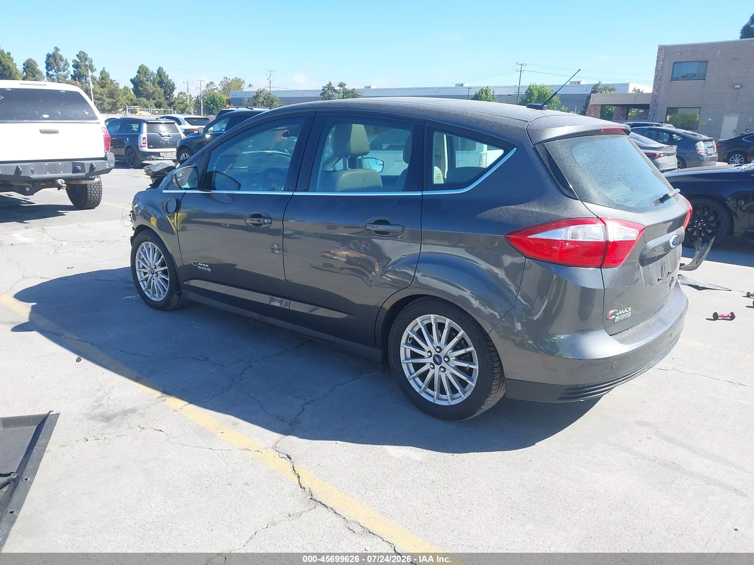 2015 Ford C-max Energi Sel Черный vin: 1FADP5CU8FL110901
