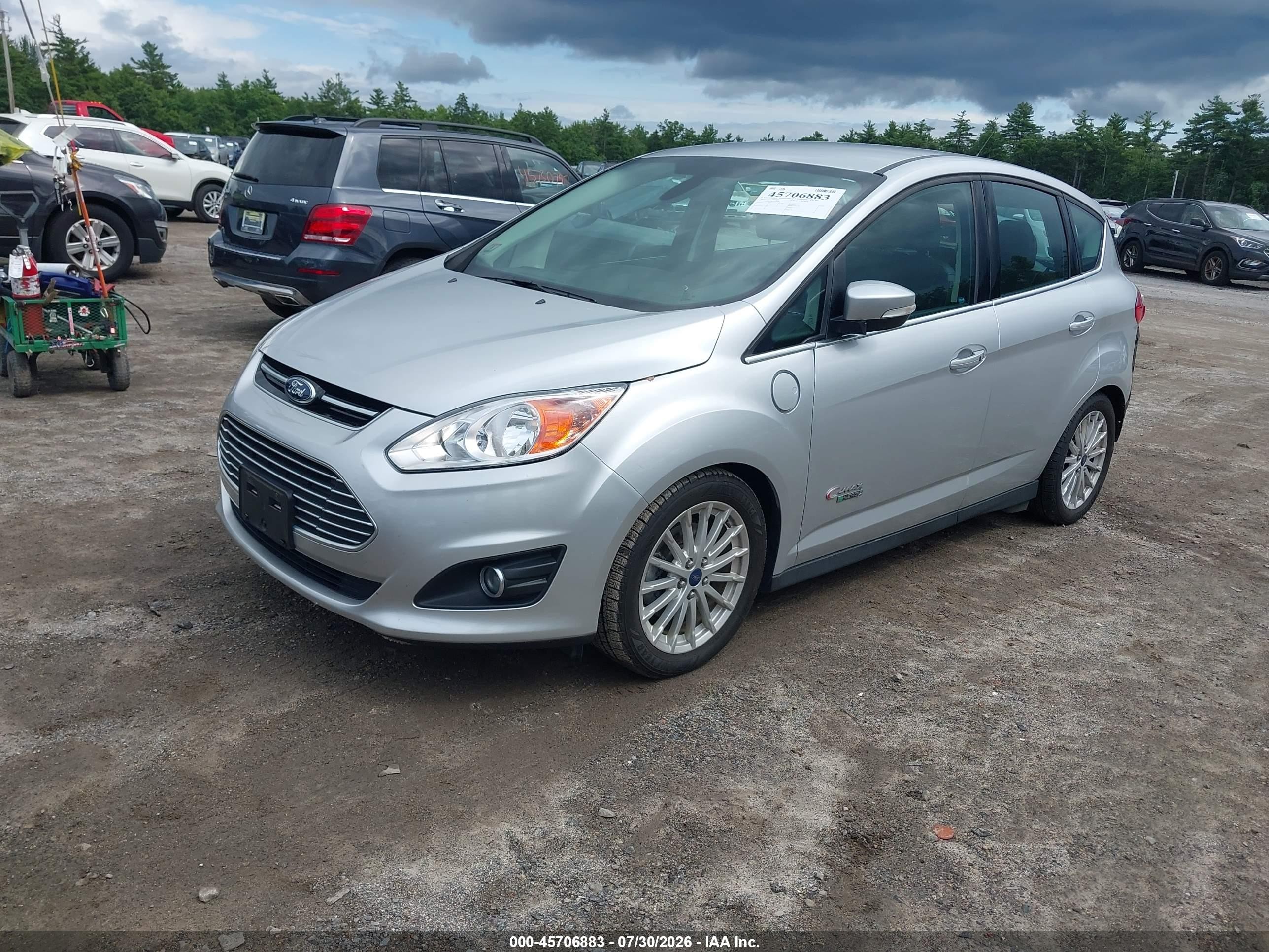 2015 Ford C-max Energi Sel Silver vin: 1FADP5CU8FL122045